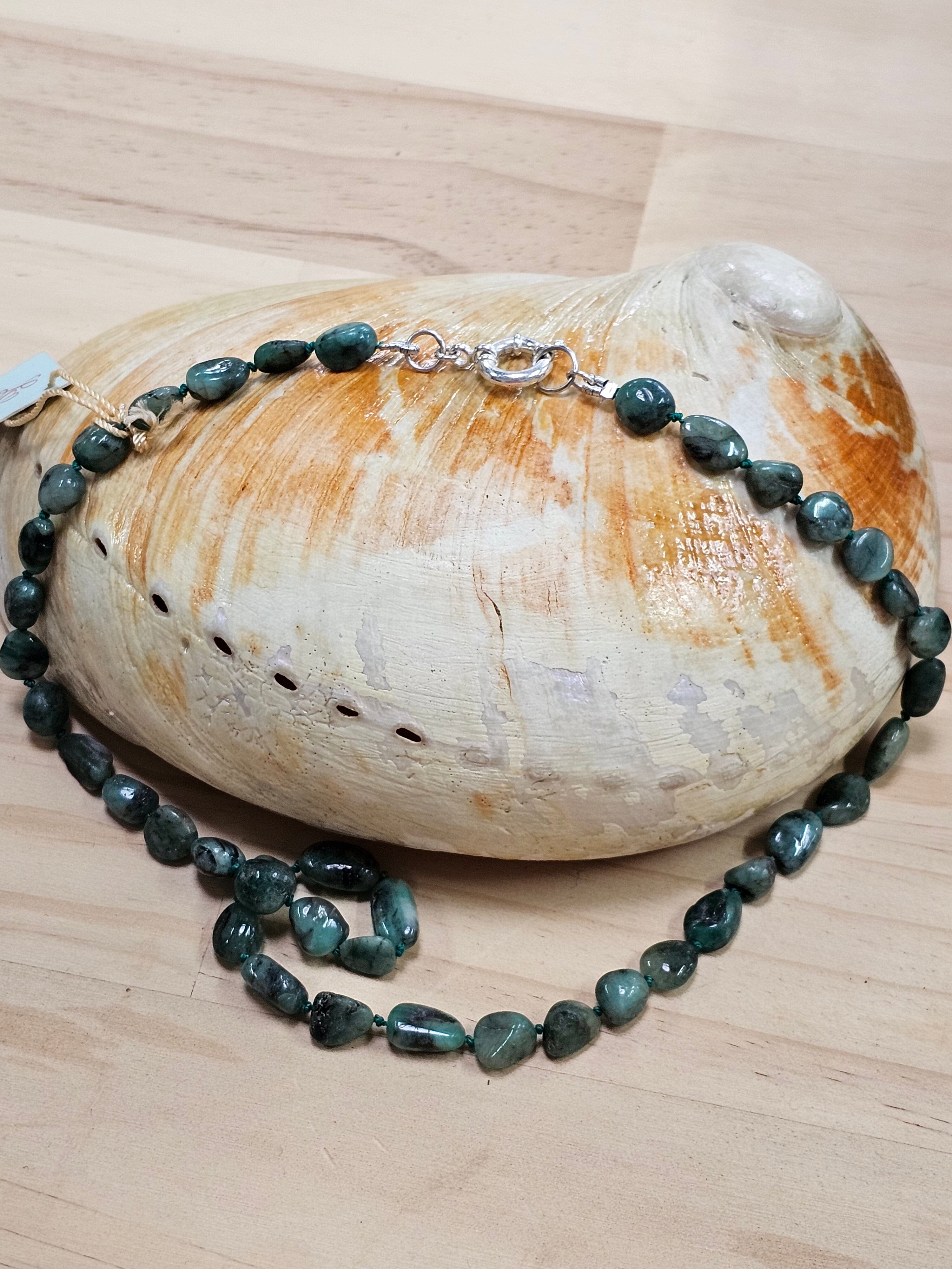 The Sea Collection - Lisa Carney Jewellery Lisa Carney Designs Emerald Stone & Silver 