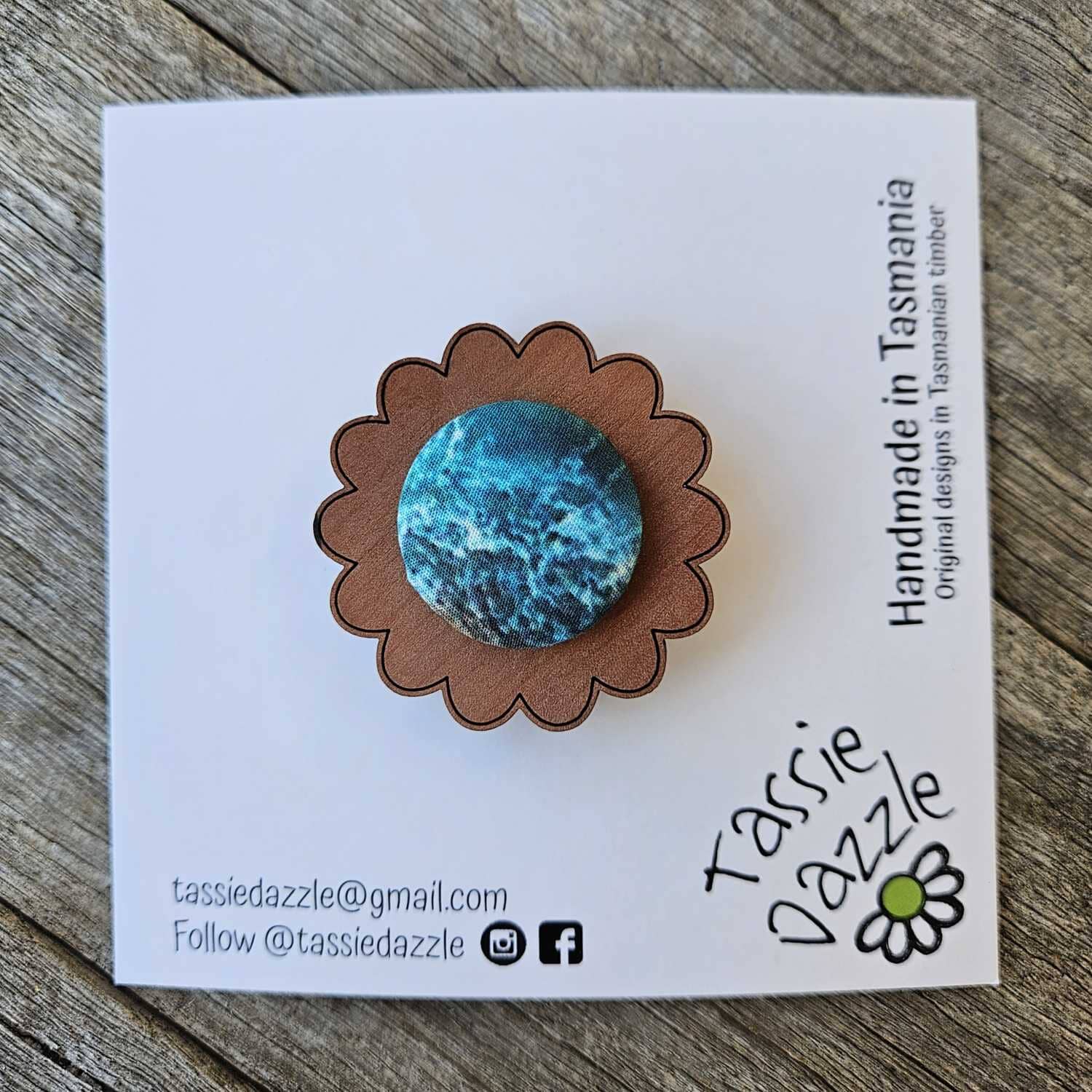 Tassie Dazzle and SQ Studio - Wooden Jewellery Earrings TassieDazzle 