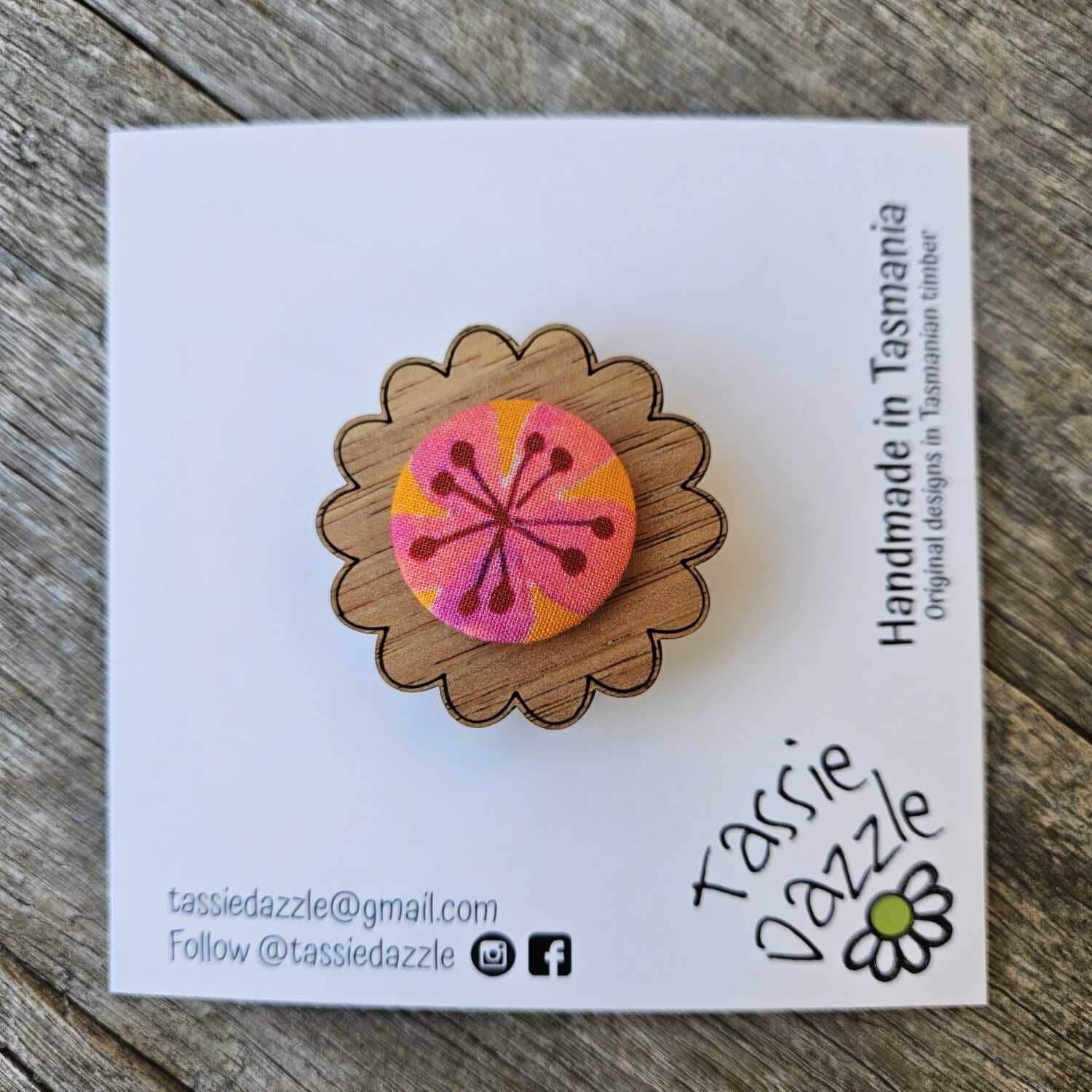 Tassie Dazzle and SQ Studio - Wooden Jewellery Earrings TassieDazzle 
