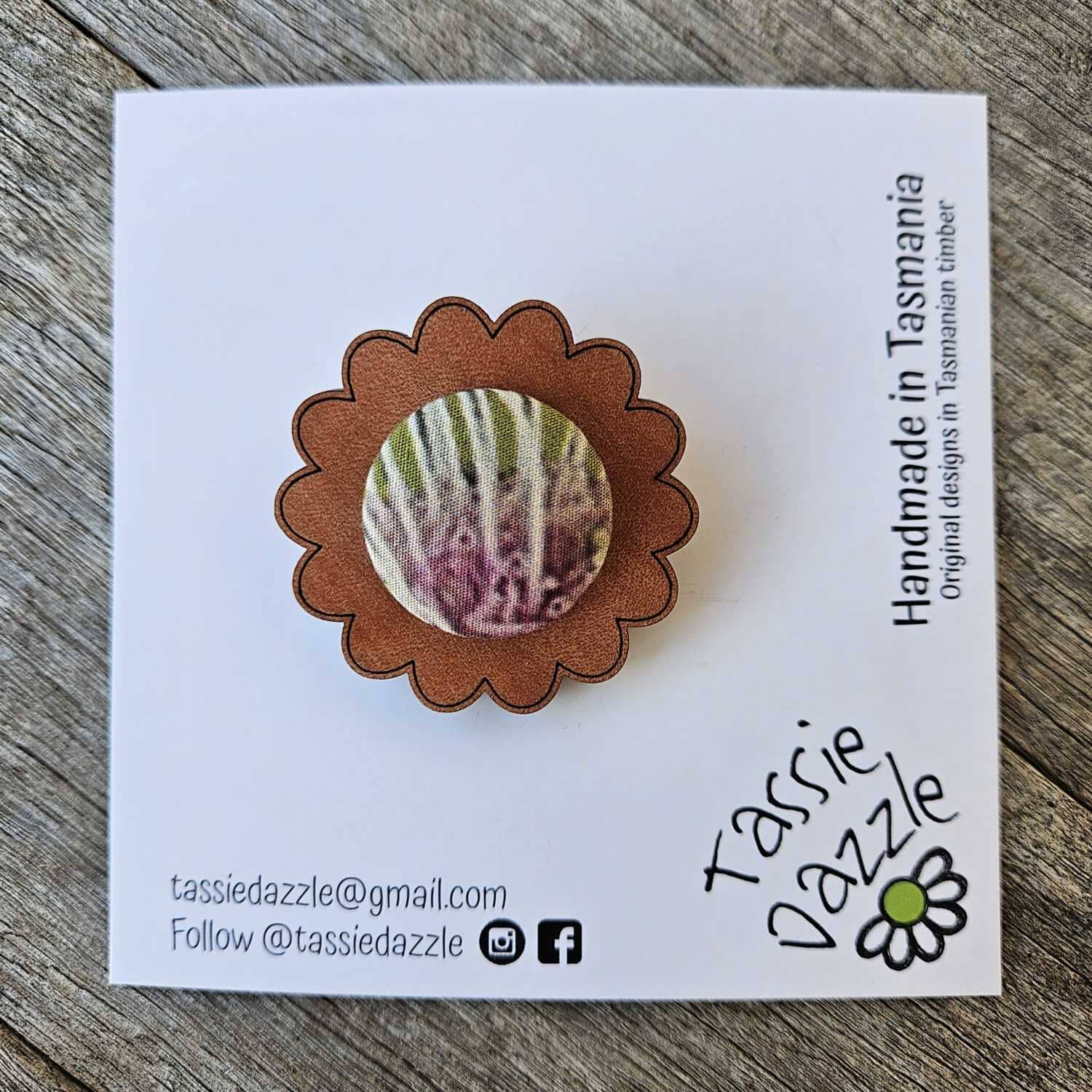 Tassie Dazzle and SQ Studio - Wooden Jewellery Earrings TassieDazzle 