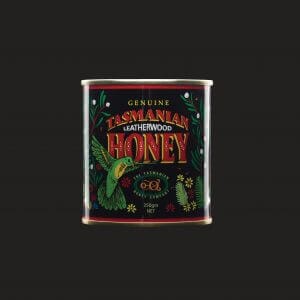Tasmanian Honey Company - Honey honey Tasmanian Gourmet Dist Leatherwood Tin 350grams 