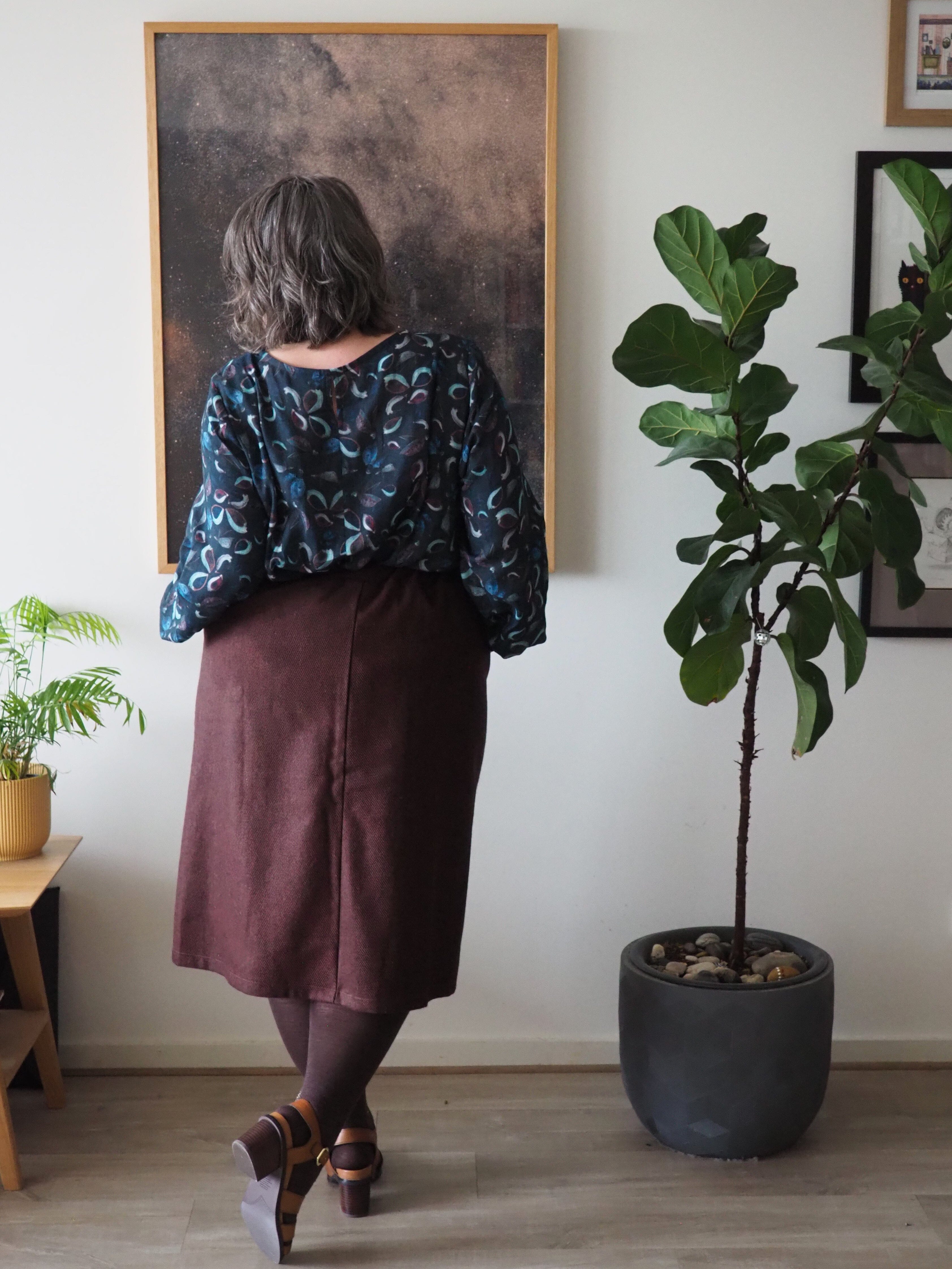 Lady Jane Organic Cotton DM Blouse - Seed Pods top The Spotted Quoll 