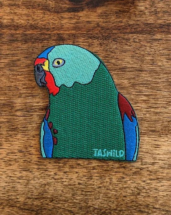 Embroidery Patch - Tas Wild patch Janelle Olivia Swift Parrot 