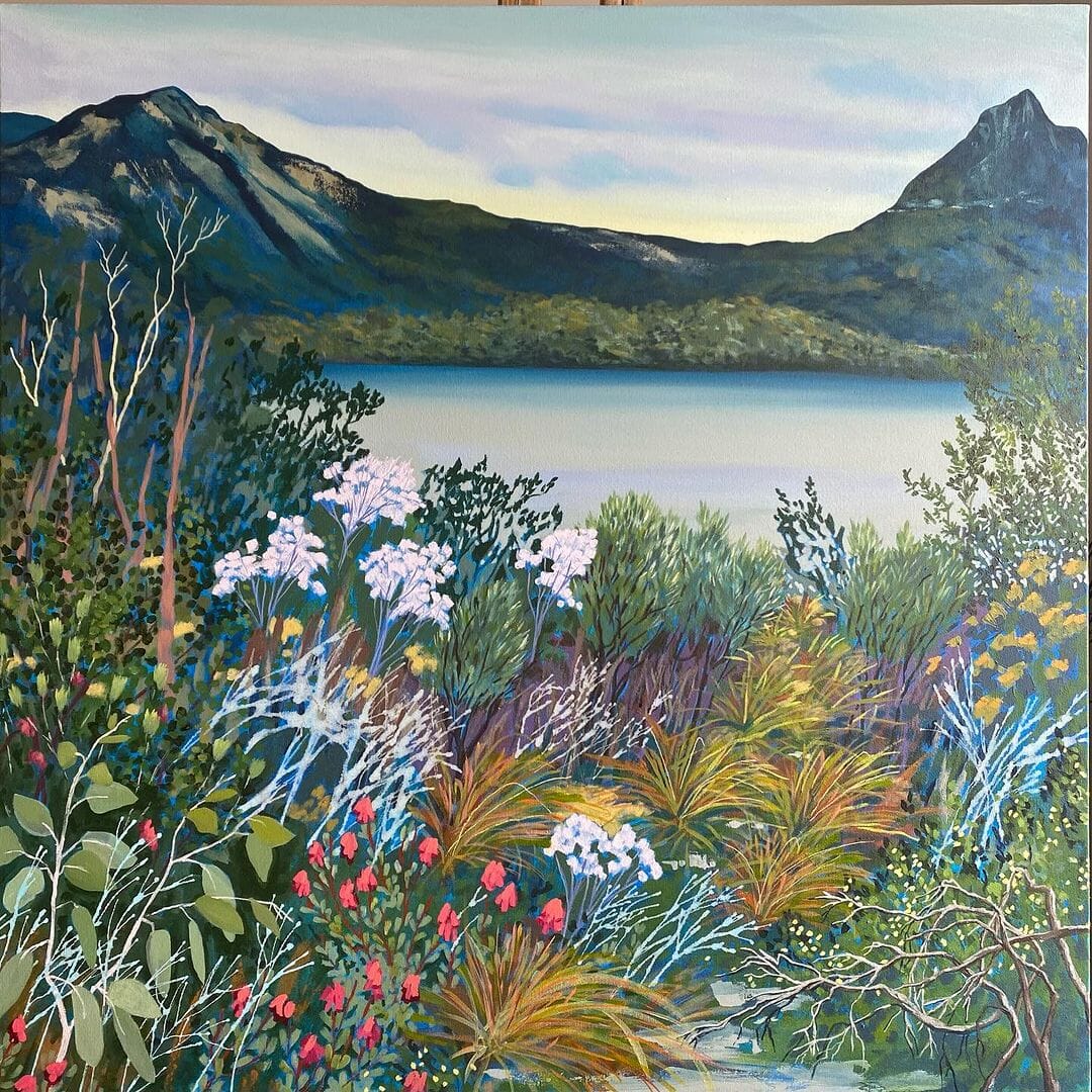 Greeting Cards - Michelle Evans greeting cards The Spotted Quoll Across the Lake 