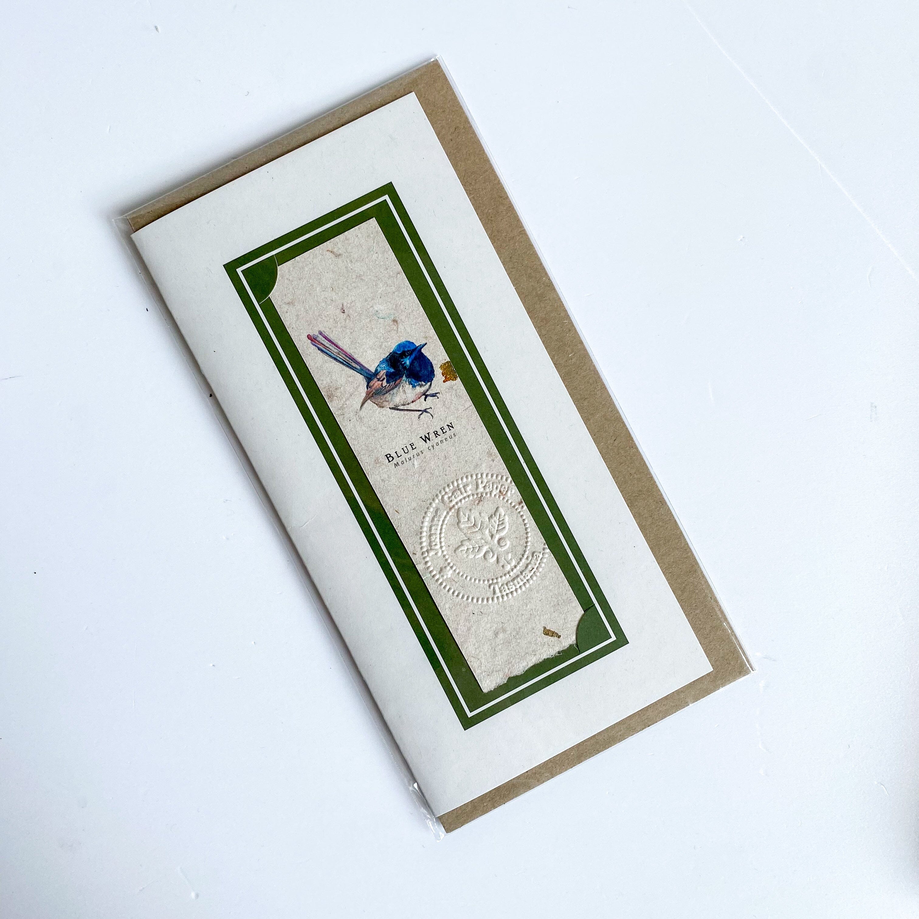 Handmade Tasmanian Cards - Joanna Gair Paper greeting cards Joanna Gair Paper Blue Wren 