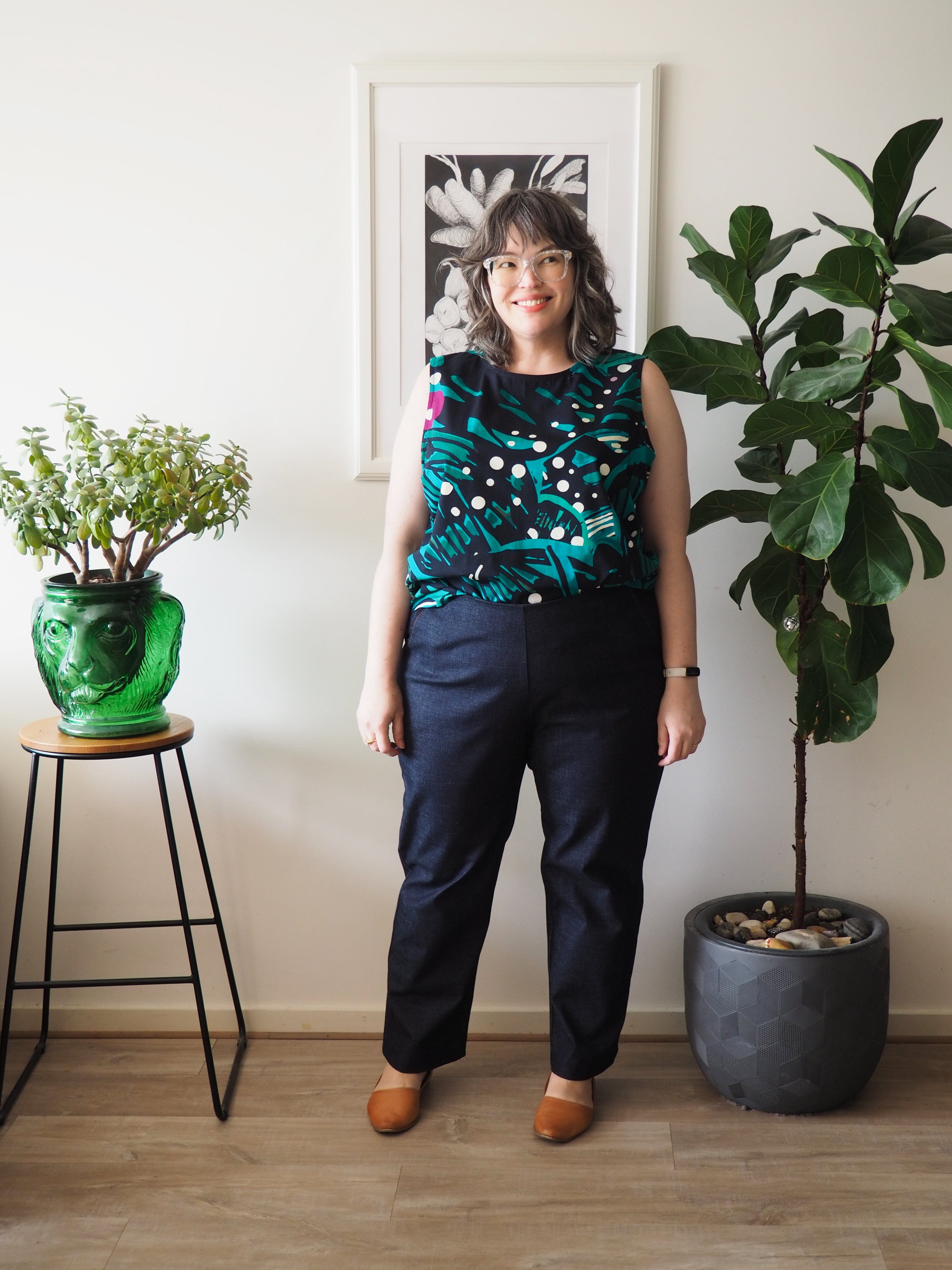 Sleeveless Staple Poplin Tank - Tiger Moth Shirts & Tops The Spotted Quoll 