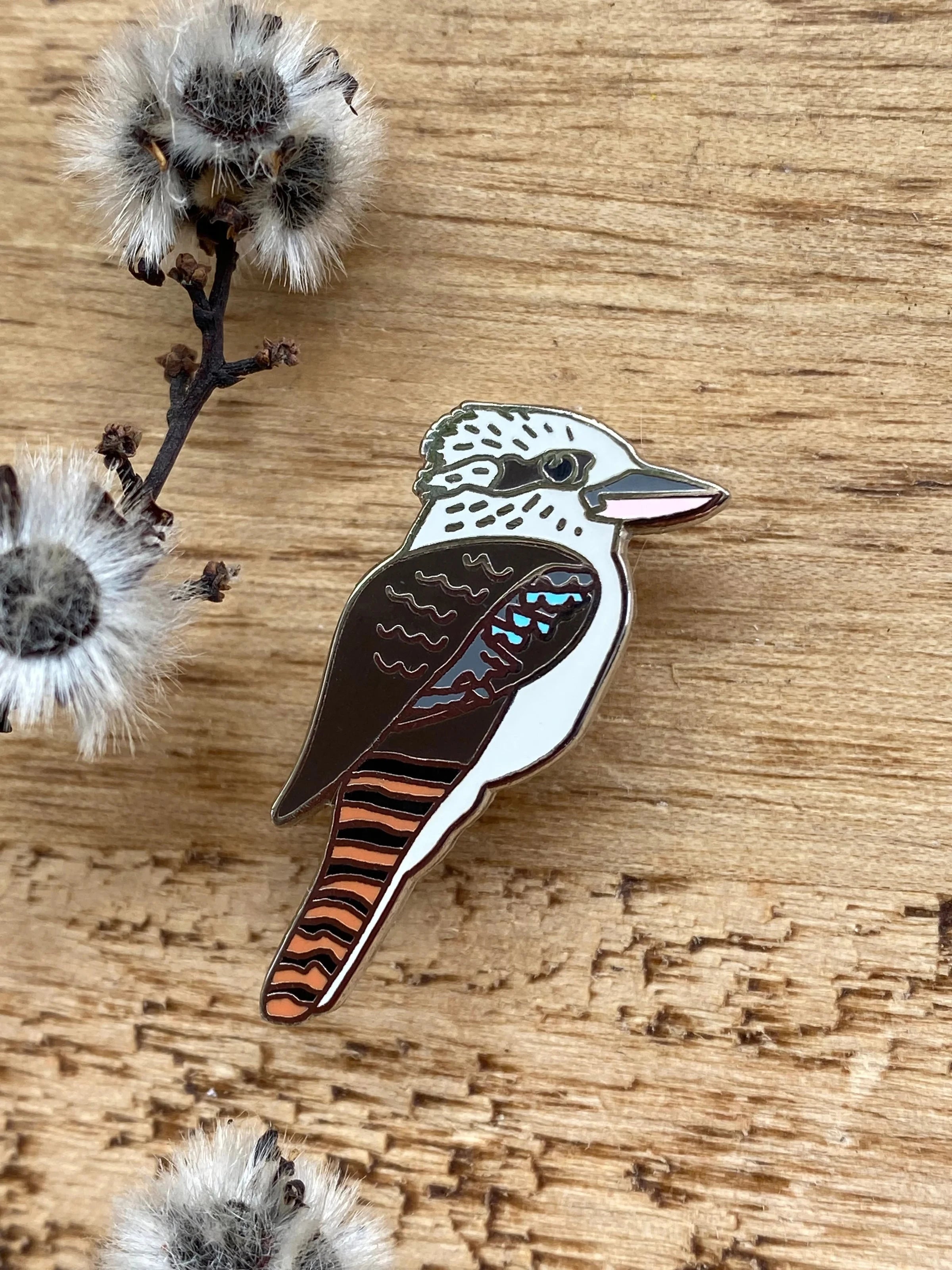 Tasmanian Enamel Pins by Pigment brooch Pigment Kookaburra 