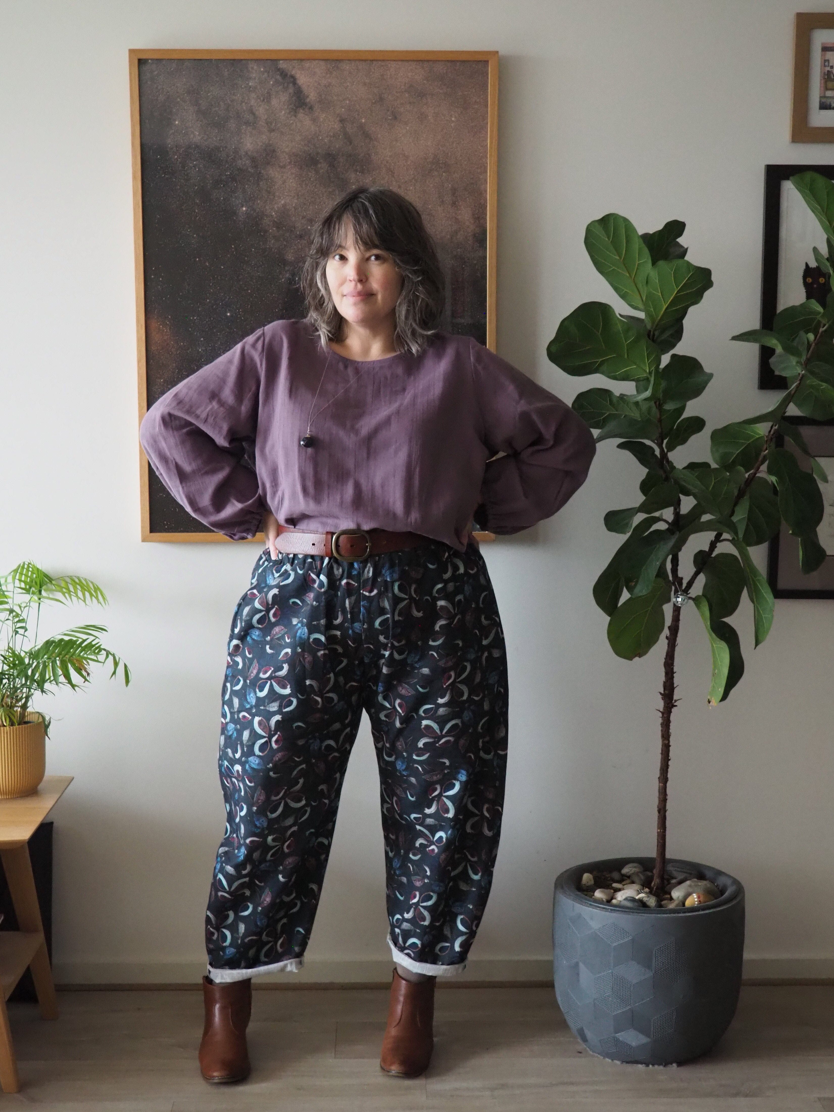 Boss Pant Linen/Hemp - Seed Pods Pants The Spotted Quoll 