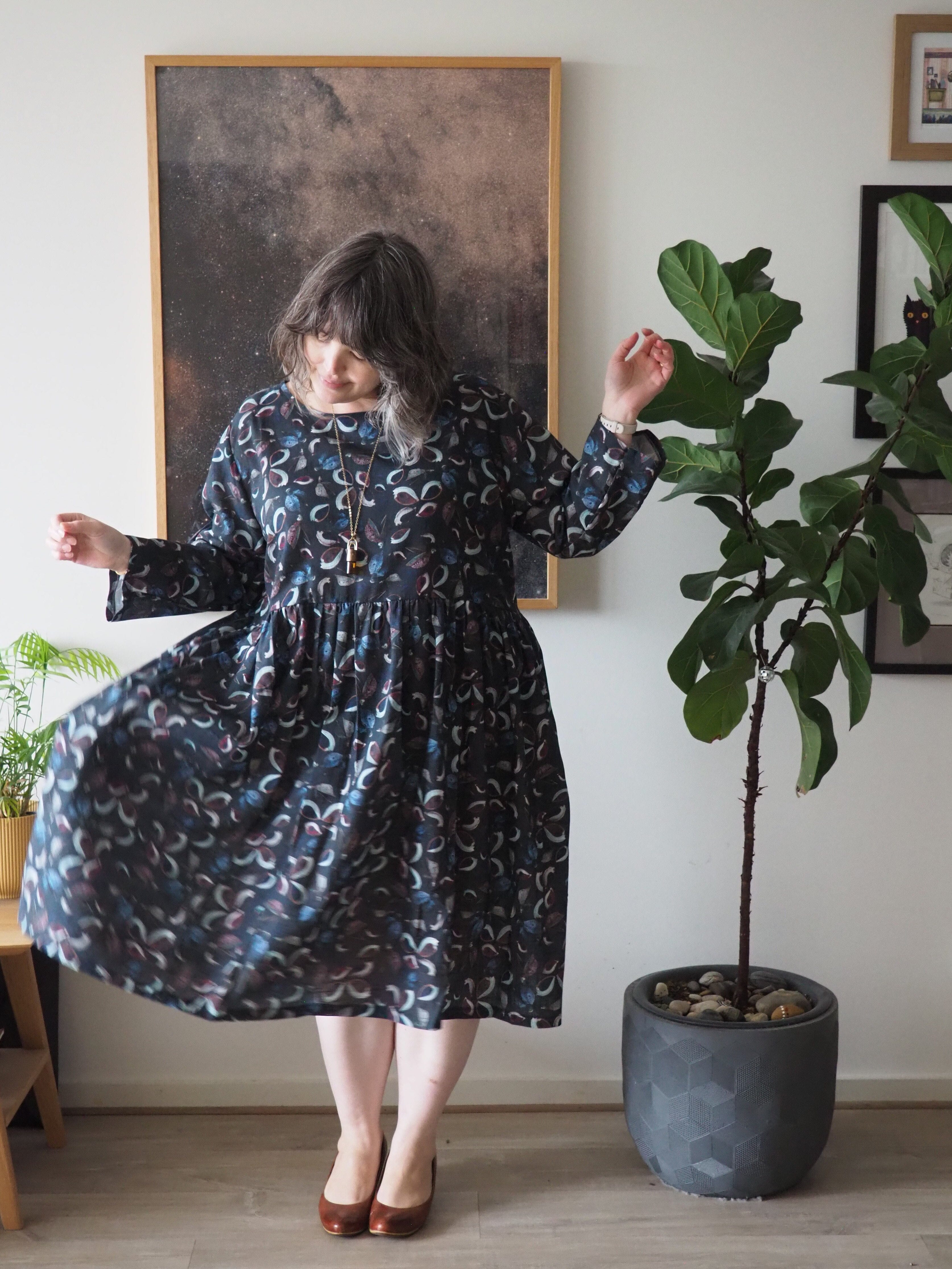 Peasant Dress 3/4 Sleeves - Seed Pods Dresses The Spotted Quoll 