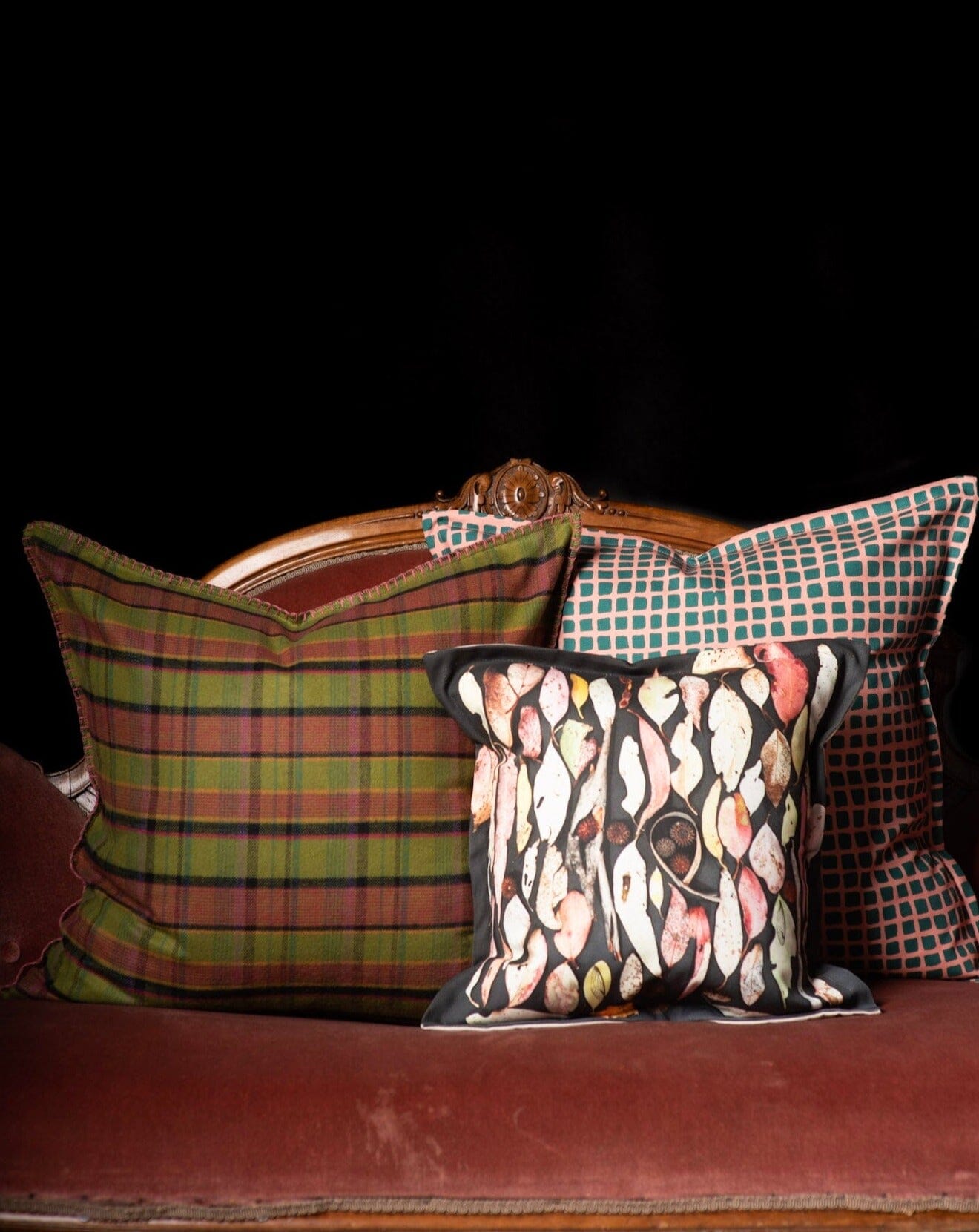 Canvas Cushion - Autumn Forager Cushions The Spotted Quoll 