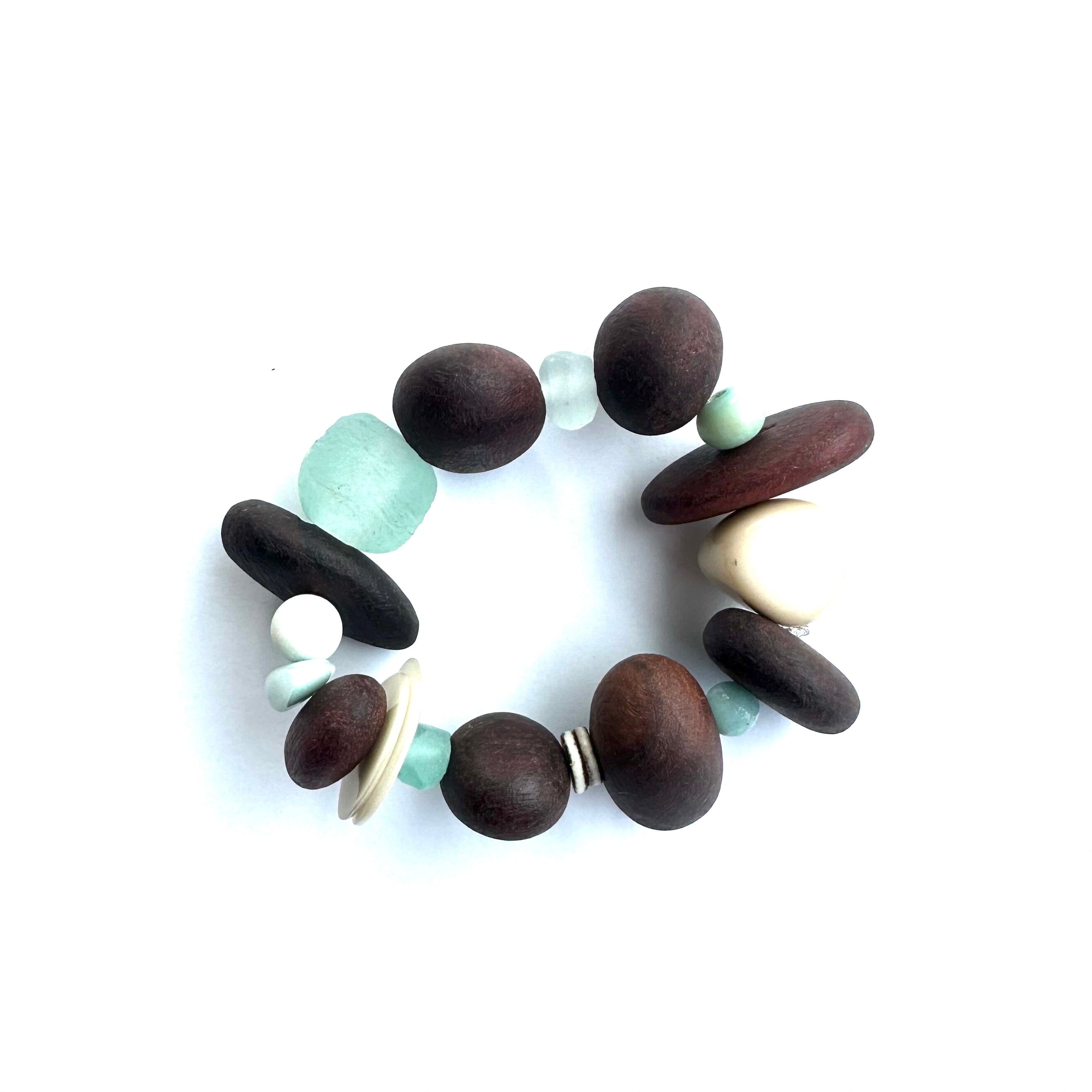 Eco Beads Bracelets - Fruit Loot Eco Beads The Spotted Quoll Seafoam 