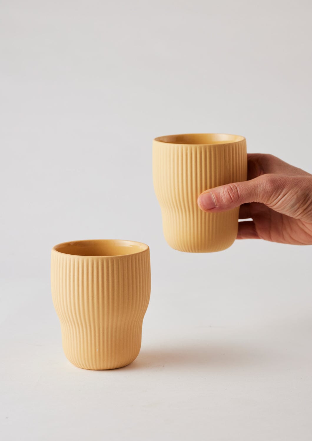 Pigment Latte Cups Two Set - Angus and Celeste table wares angus & Celeste Turmeric 