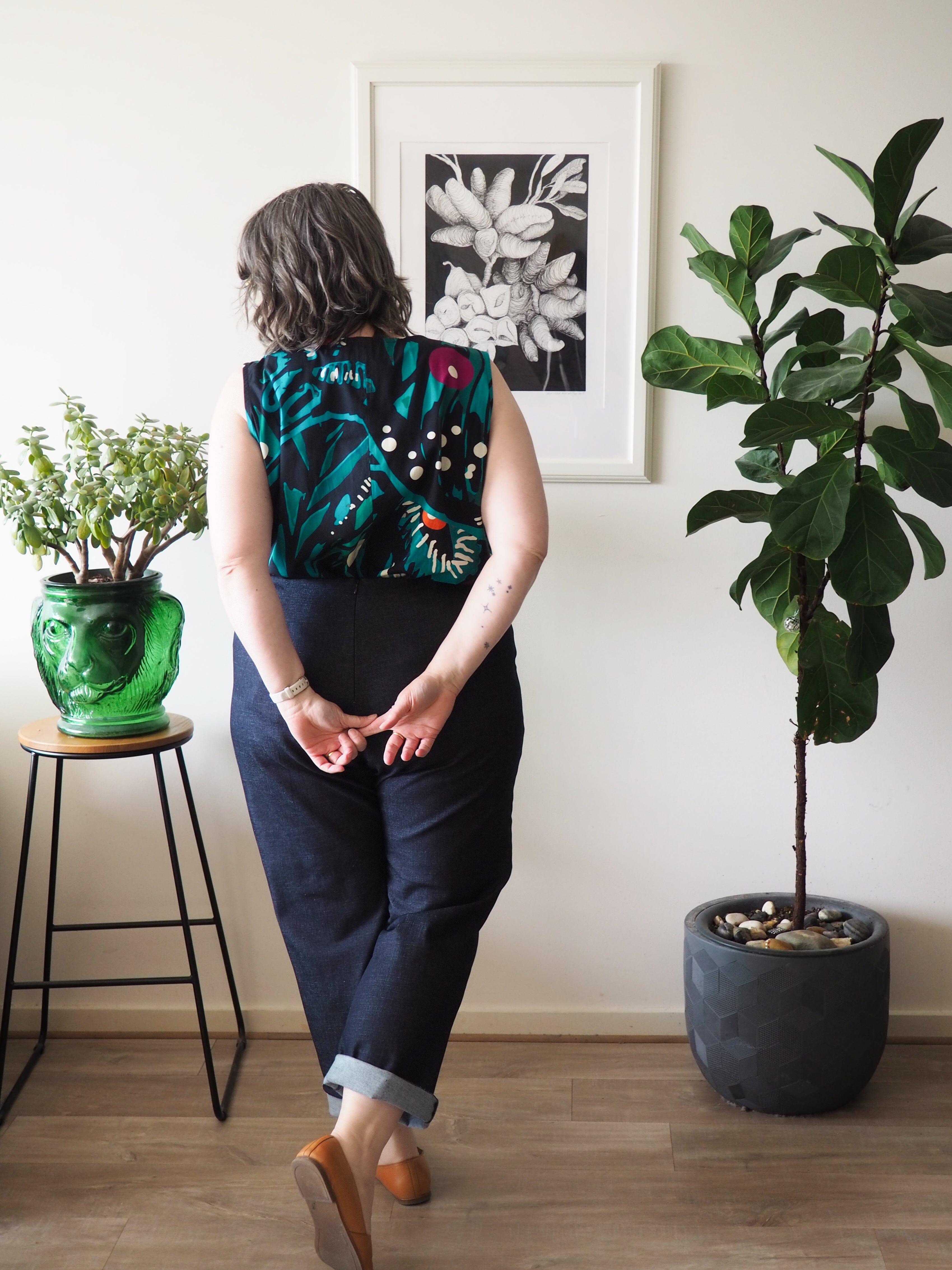 Sleeveless Staple Poplin Tank - Tiger Moth Shirts & Tops The Spotted Quoll 