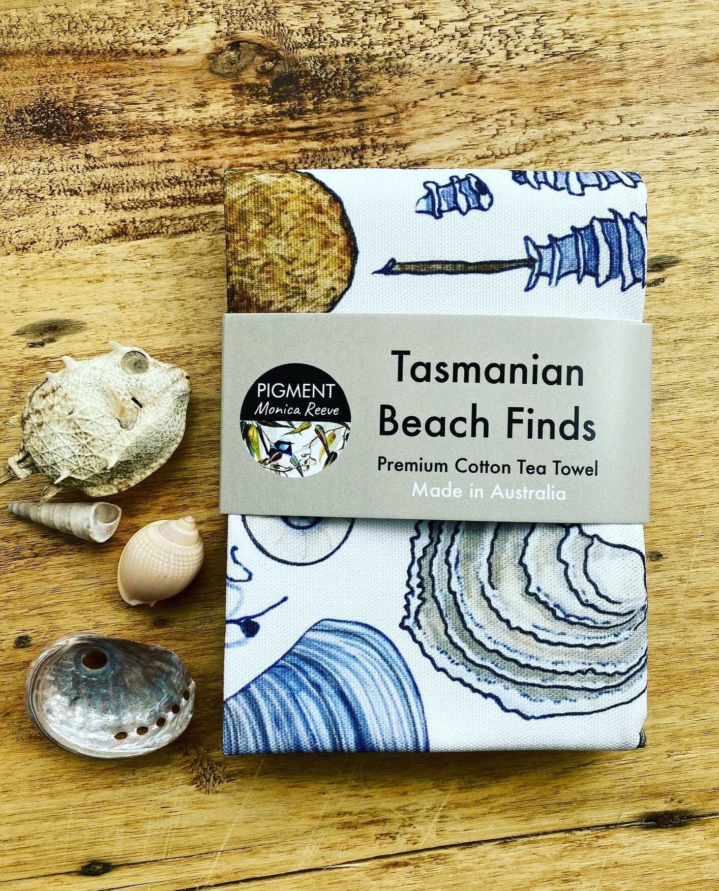 Tea Towels - PIGMENT Tea Towel Monica Reeve Beach Finds - Cotton 