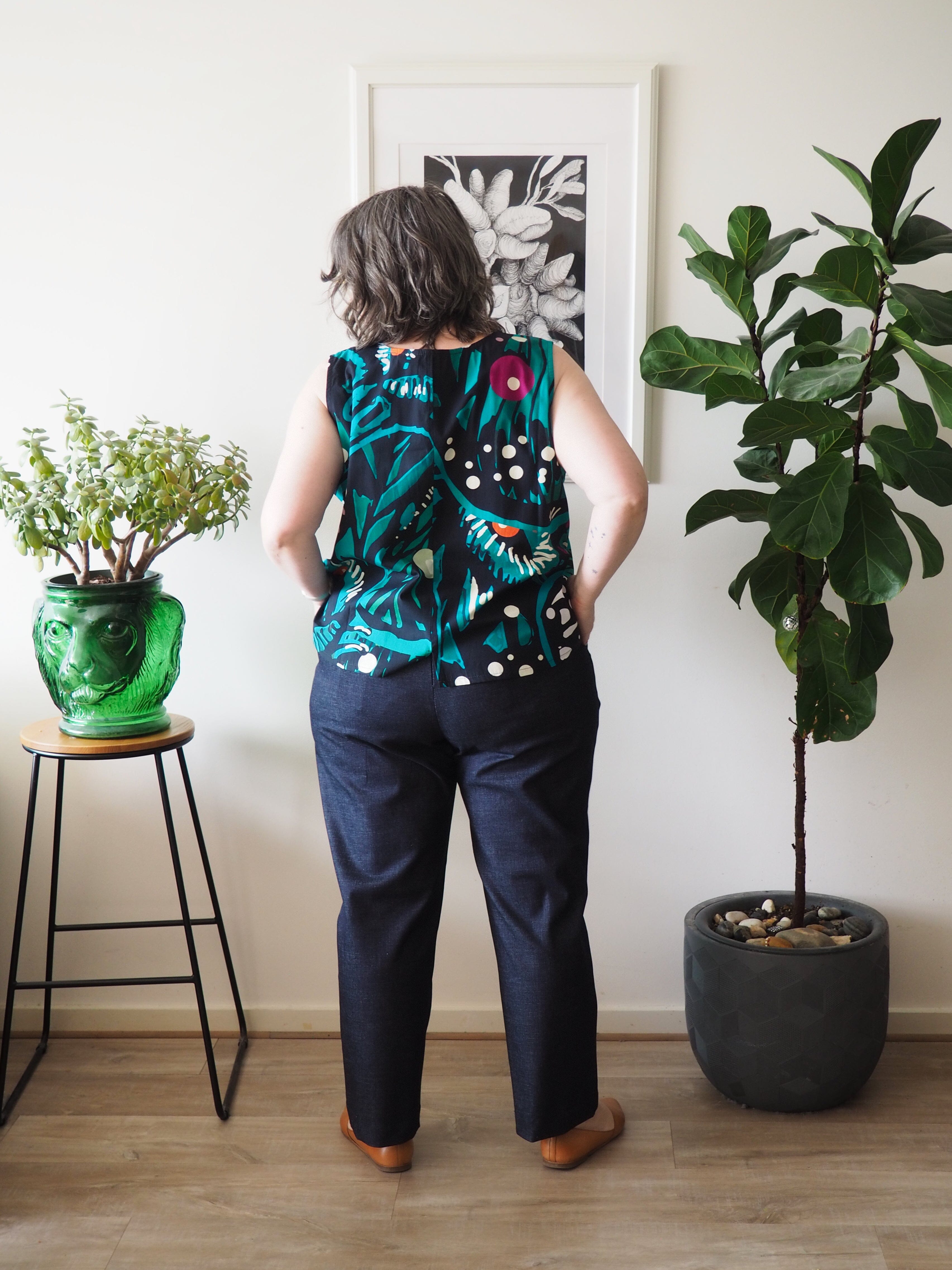 Sleeveless Staple Poplin Tank - Tiger Moth Shirts & Tops The Spotted Quoll 