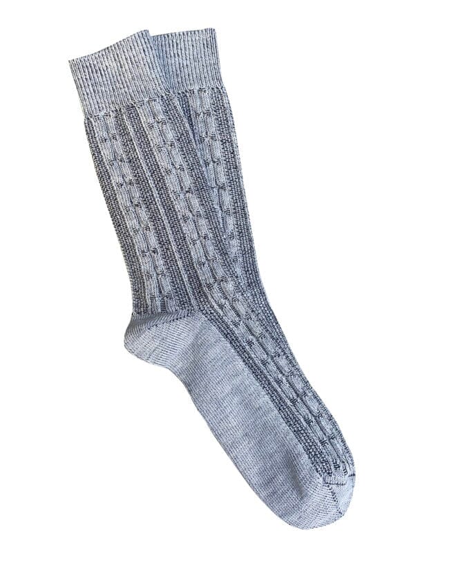 'Chunky Cable' Merino Socks - Tightology socks Tightology Silver 