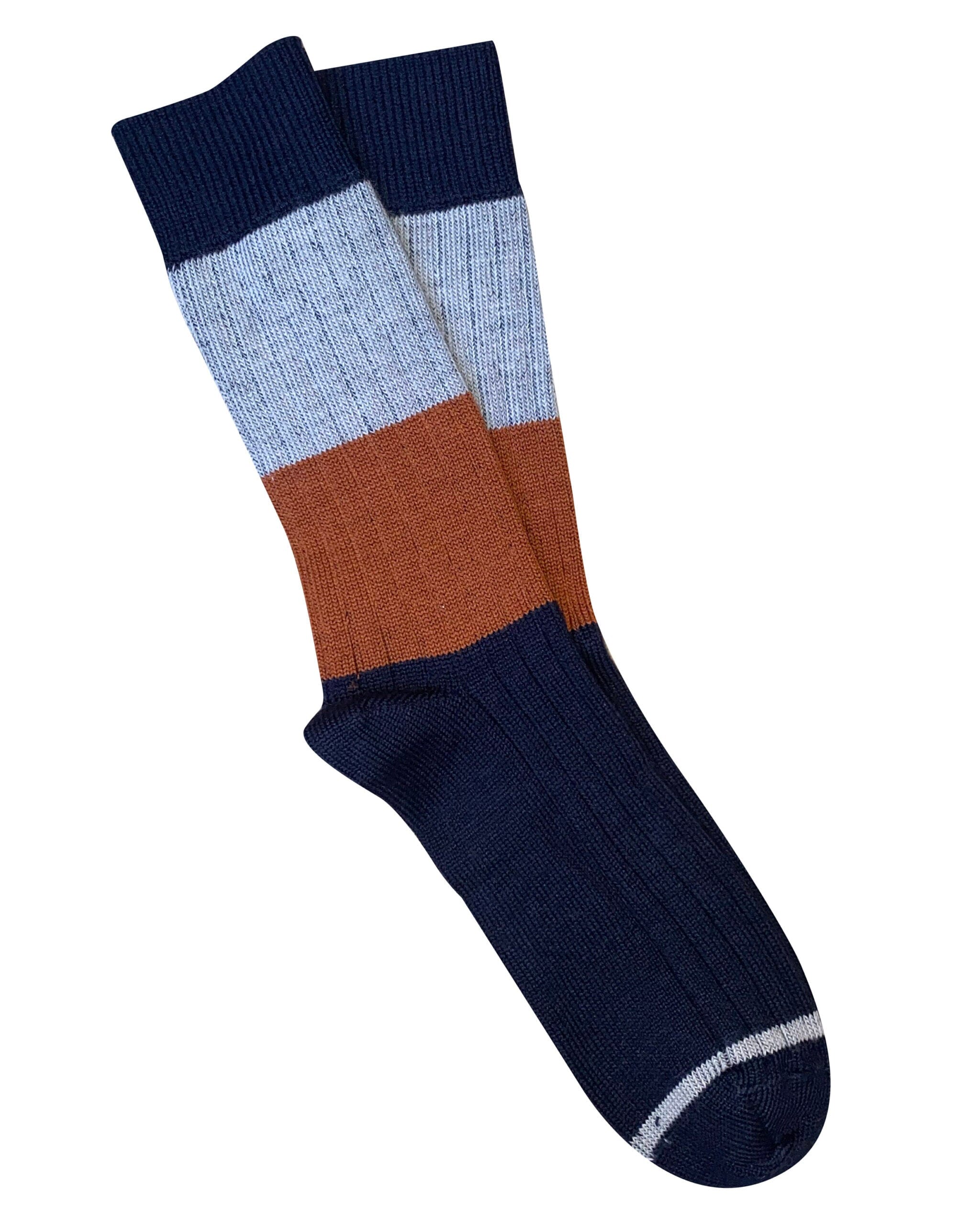 'Chunky Rib' Merino Socks - Tightology socks Tightology Midnight 