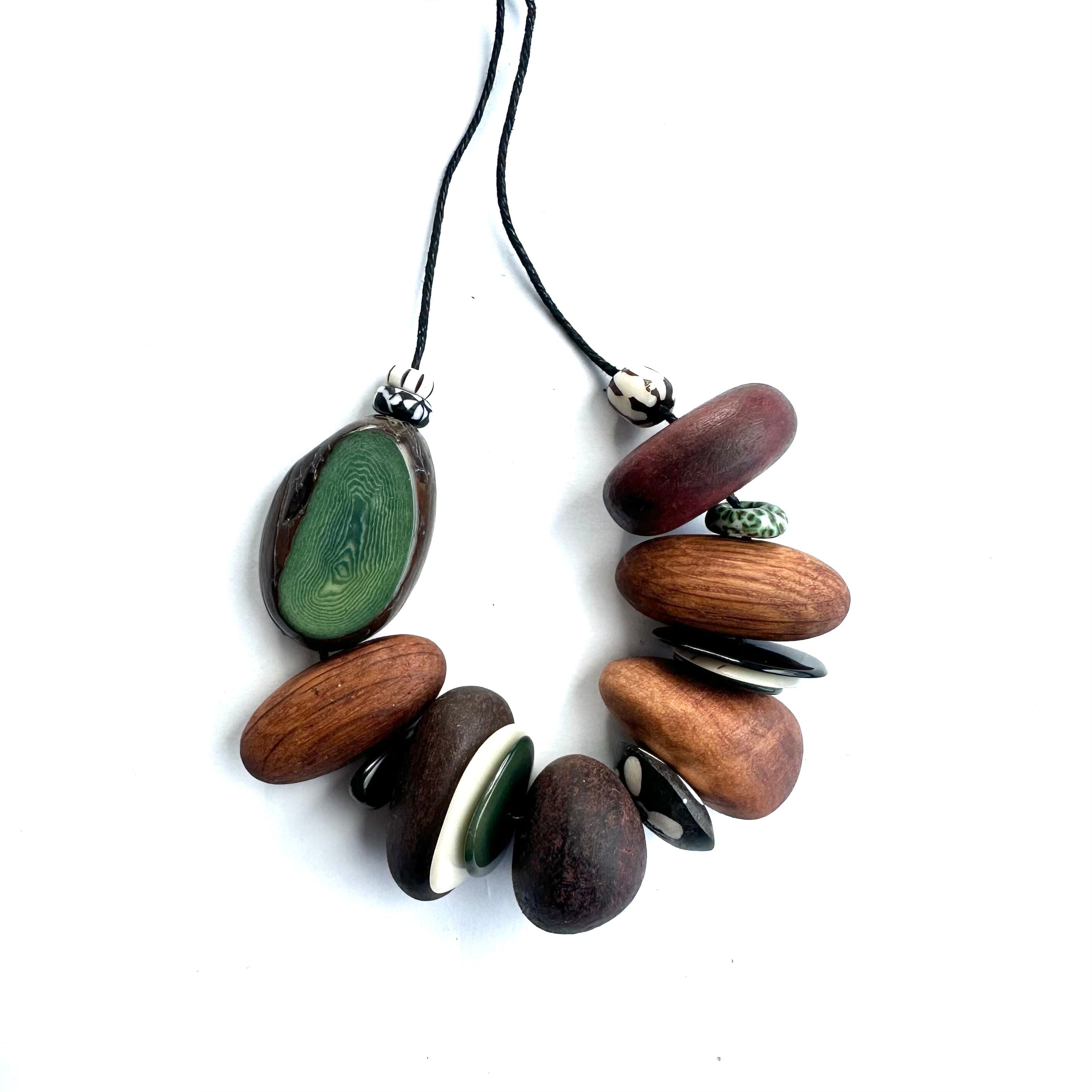 Eco Beads Necklaces - Fruit Loot Eco Beads The Spotted Quoll Forest Ink 