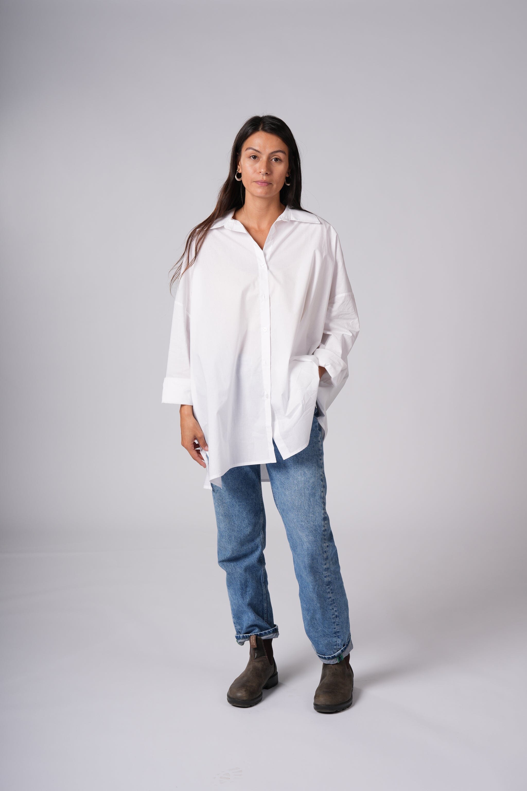 Cotton Poplin Shirt - Montaigne Paris Linen Etika 