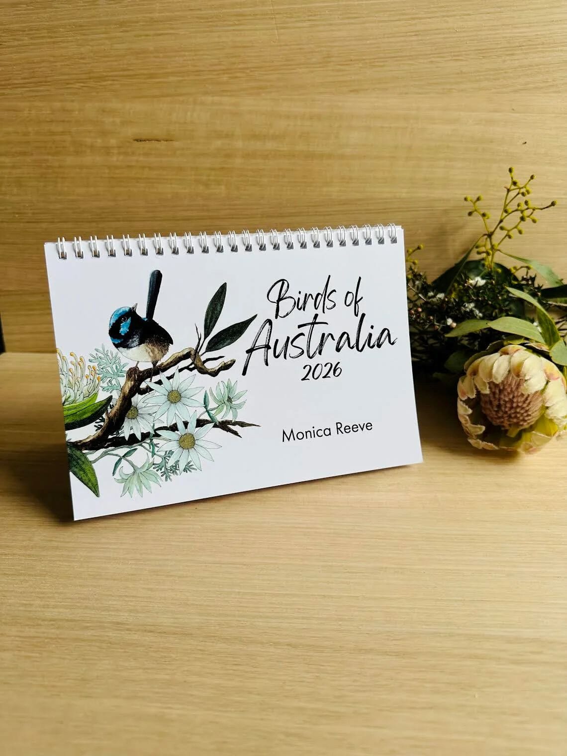 Birds of Australia 2026 Calendar - Monica Reeve Calendar The Spotted Quoll Desk Calendar 