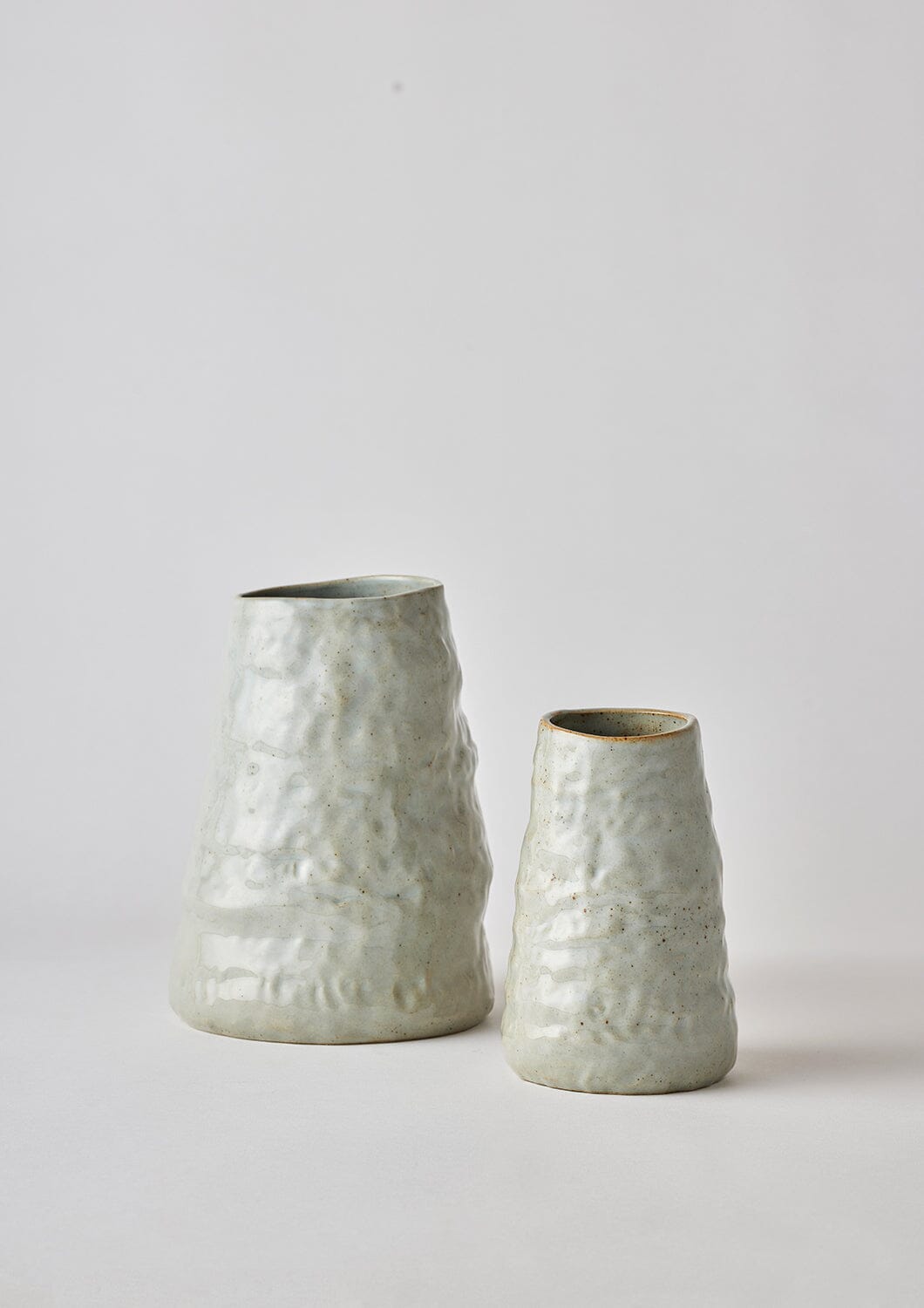 Organice Vase Set - Angus and Celeste Pots Angus and Celeste Grey Crackle 