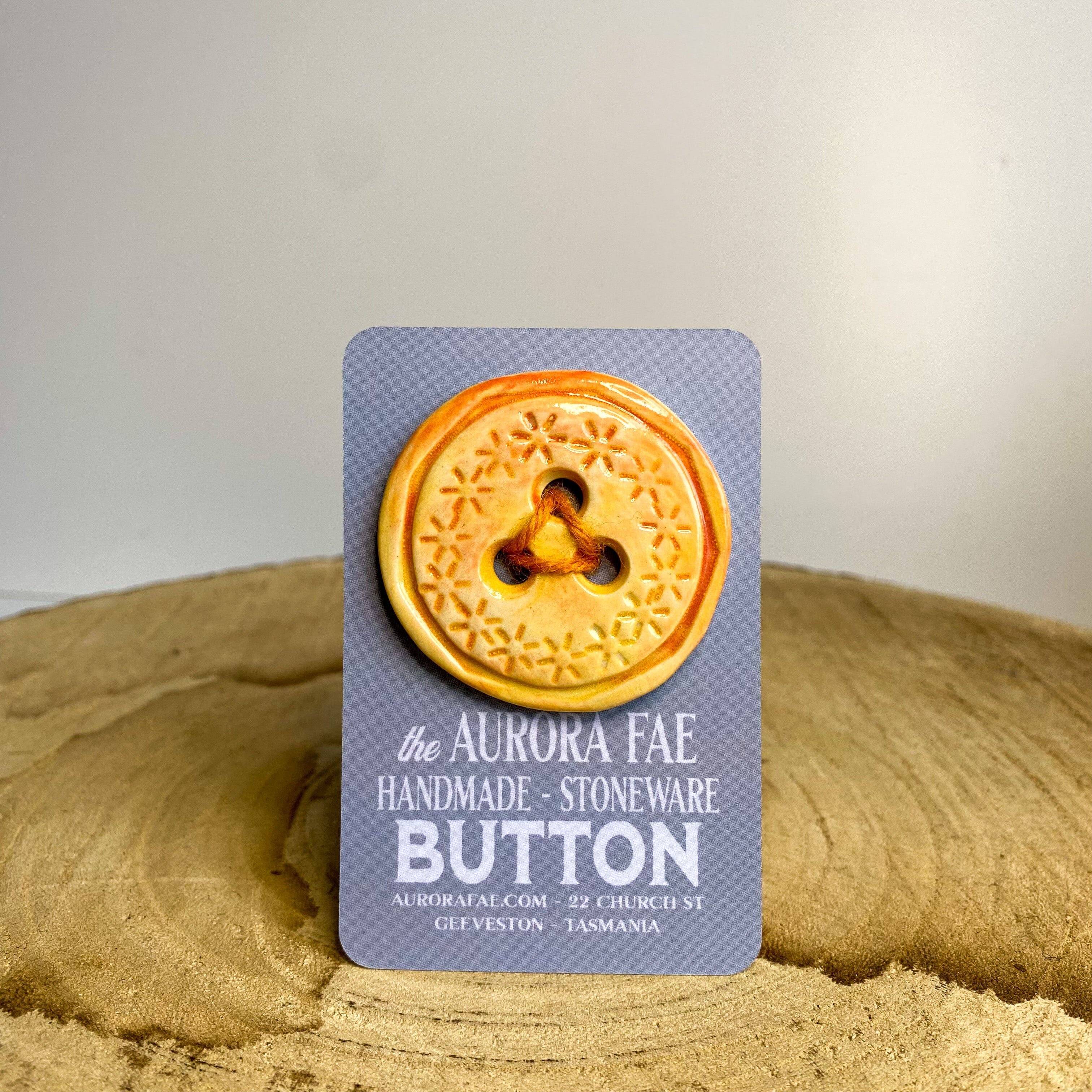 Ceramic Buttons - Aurora Fae Ceramic Buttons The Aurora Fae Oranges & Lemons 