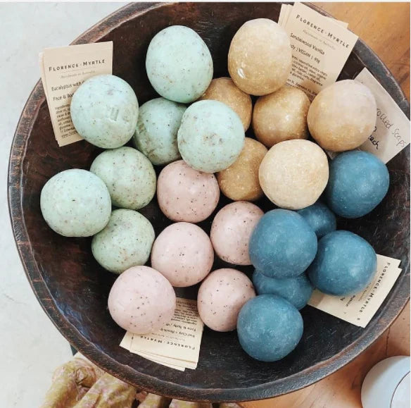 Hand Rolled Soap Balls Body Florence + Myrtle 