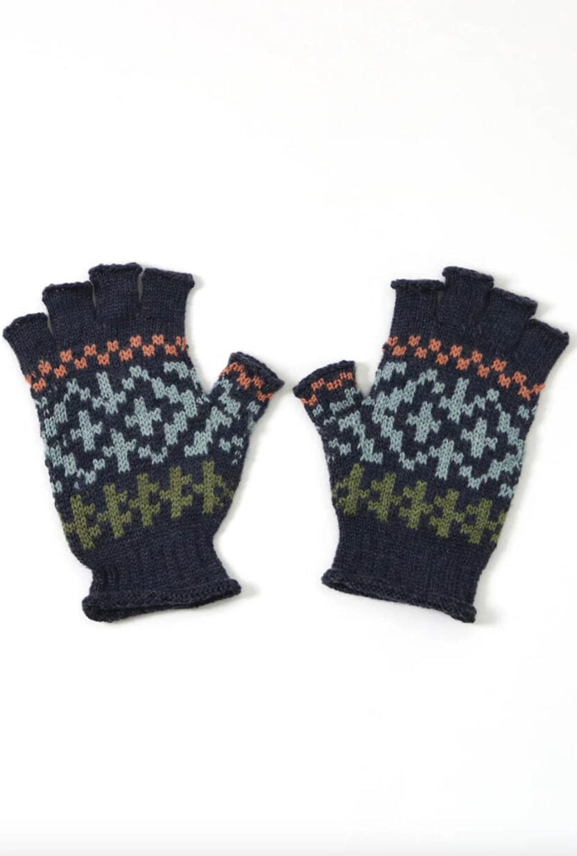 Alice Fairisle Fingerless Merino Gloves - Uimi Gloves Uimi Storm 