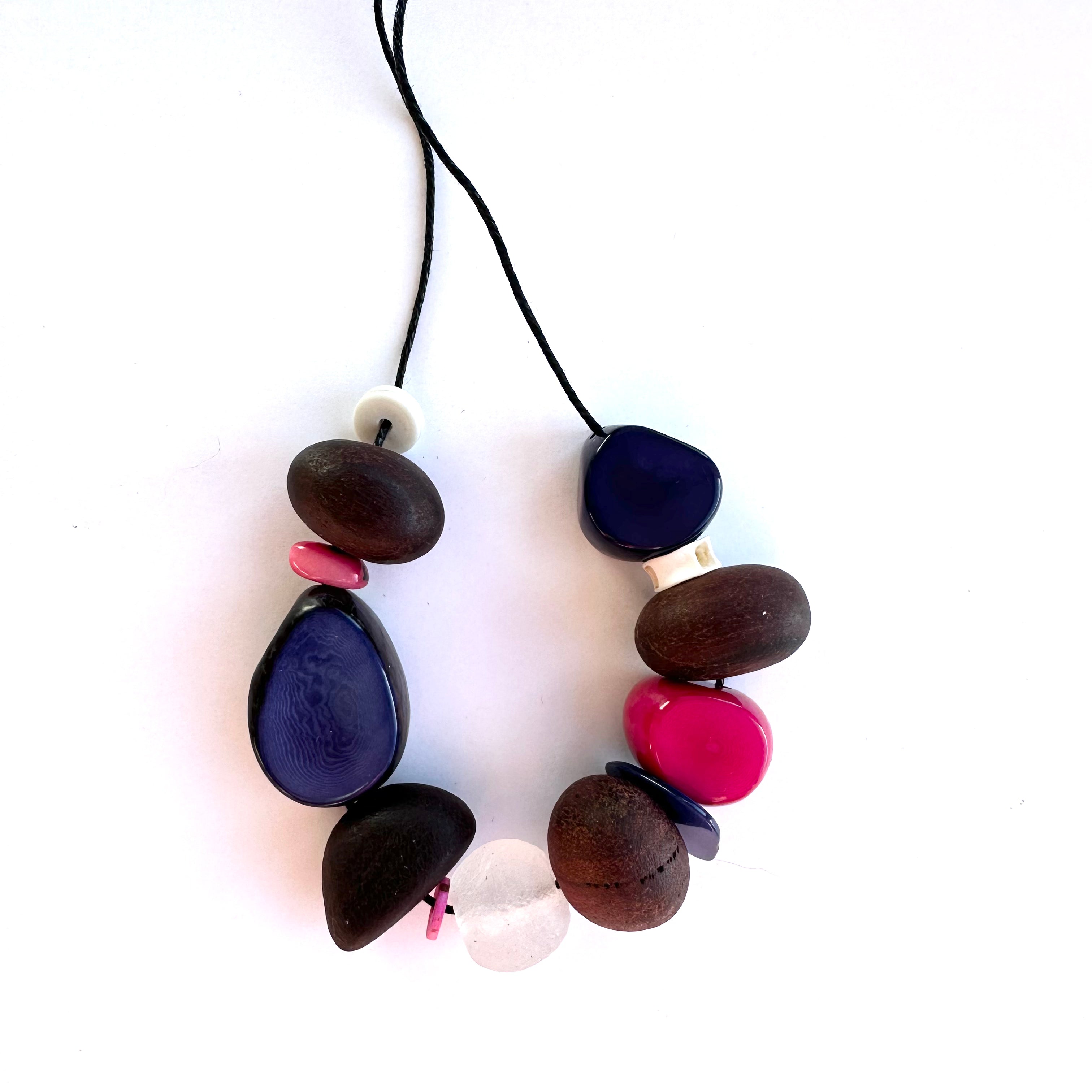 Eco Beads Necklaces - Fruit Loot Eco Beads The Spotted Quoll Midnight Bloom 