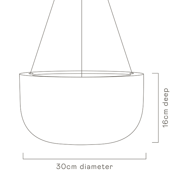 Glazed Earth Hanging Planter - Angus and Celeste Pots angus and Celeste 