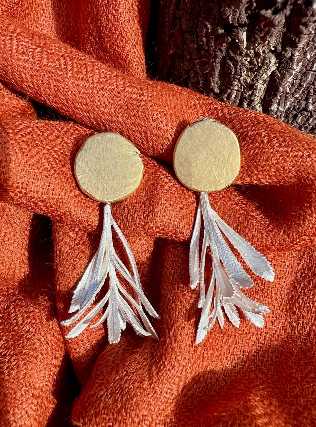 Botanical Threads - Anja Jagsch Earrings Anja Jagsch Gold Stud 3 