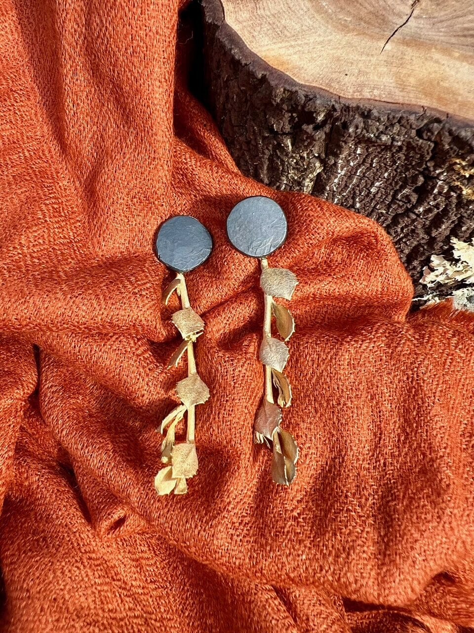 Botanical Threads - Anja Jagsch Earrings Anja Jagsch Gold Stud 2 