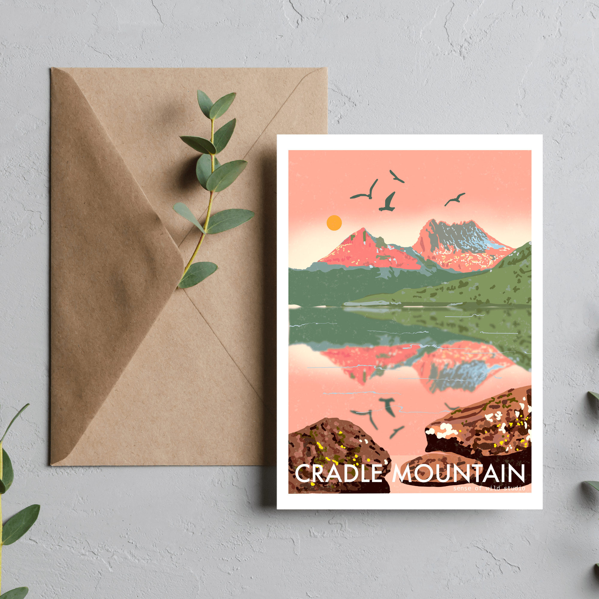 Cards- Sense of Wild greeting cards Sense of wild C6 Card Cradle Mountain 