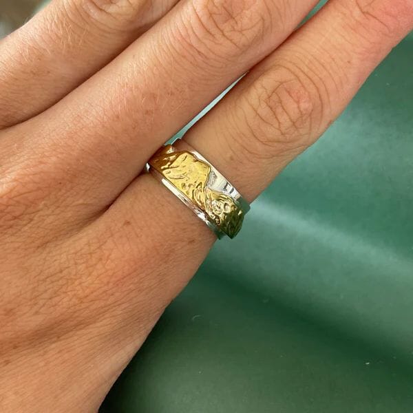 Rare & Beautiful - The Hazards Ring The Spotted Quoll The Hazards Ring Brass Size Q 