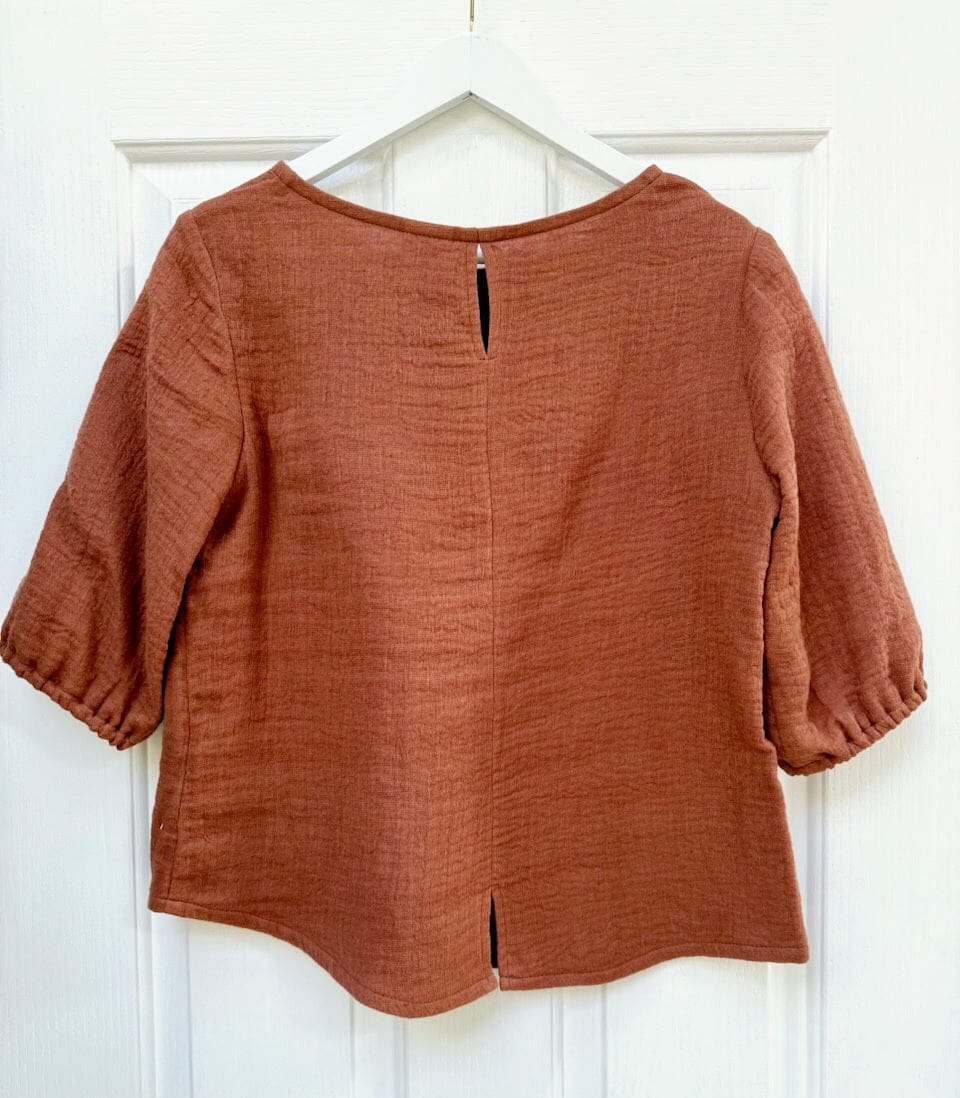 Lady Jane Bishops Sleeve Blouse - Spice Lounge top The Spotted Quoll 