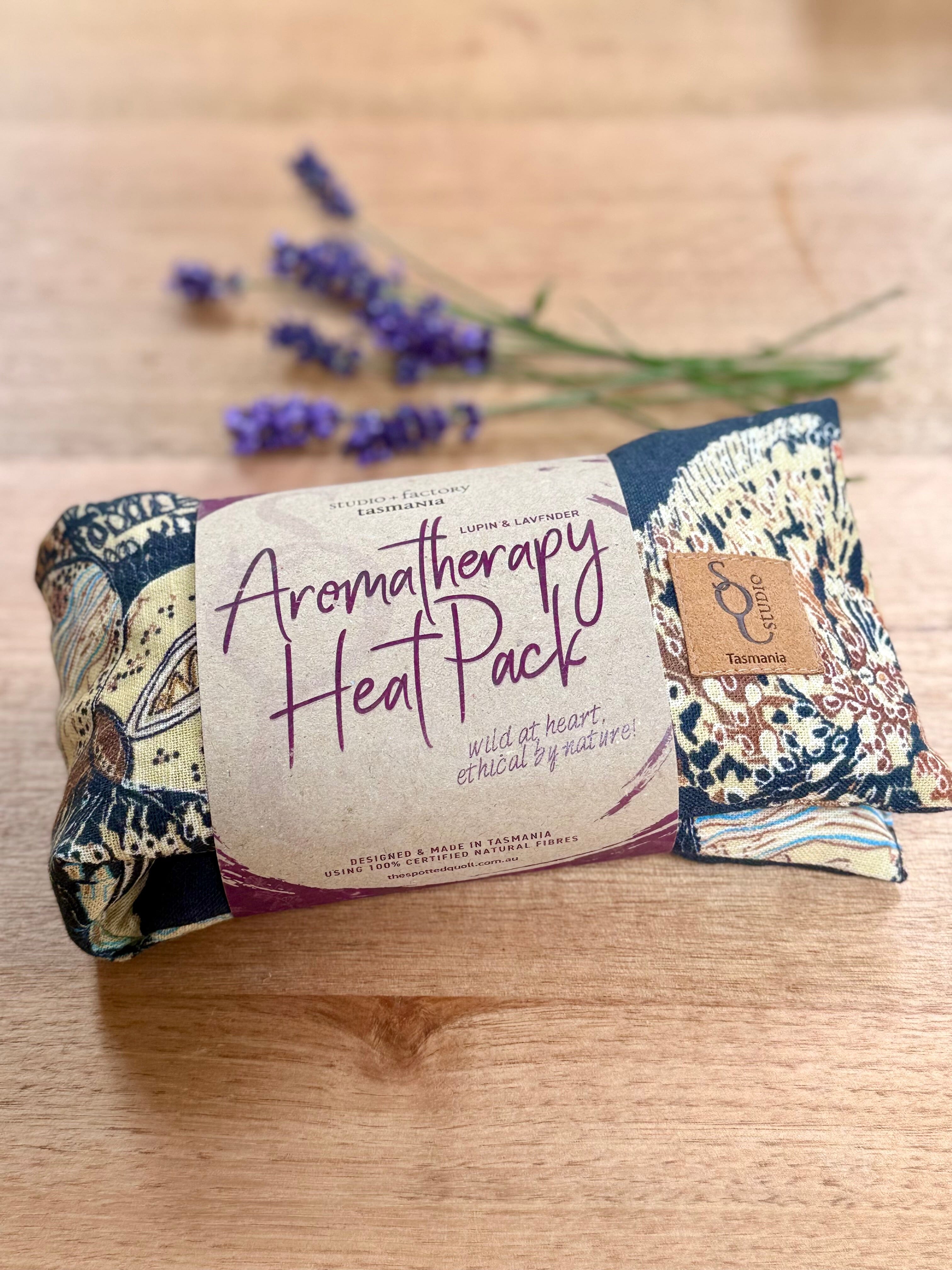 Aromatherapy Heat/Cold pack - Lupin & Lavender Heating Pads The Spotted Quoll Long Tawny Sawtooth Banksia 