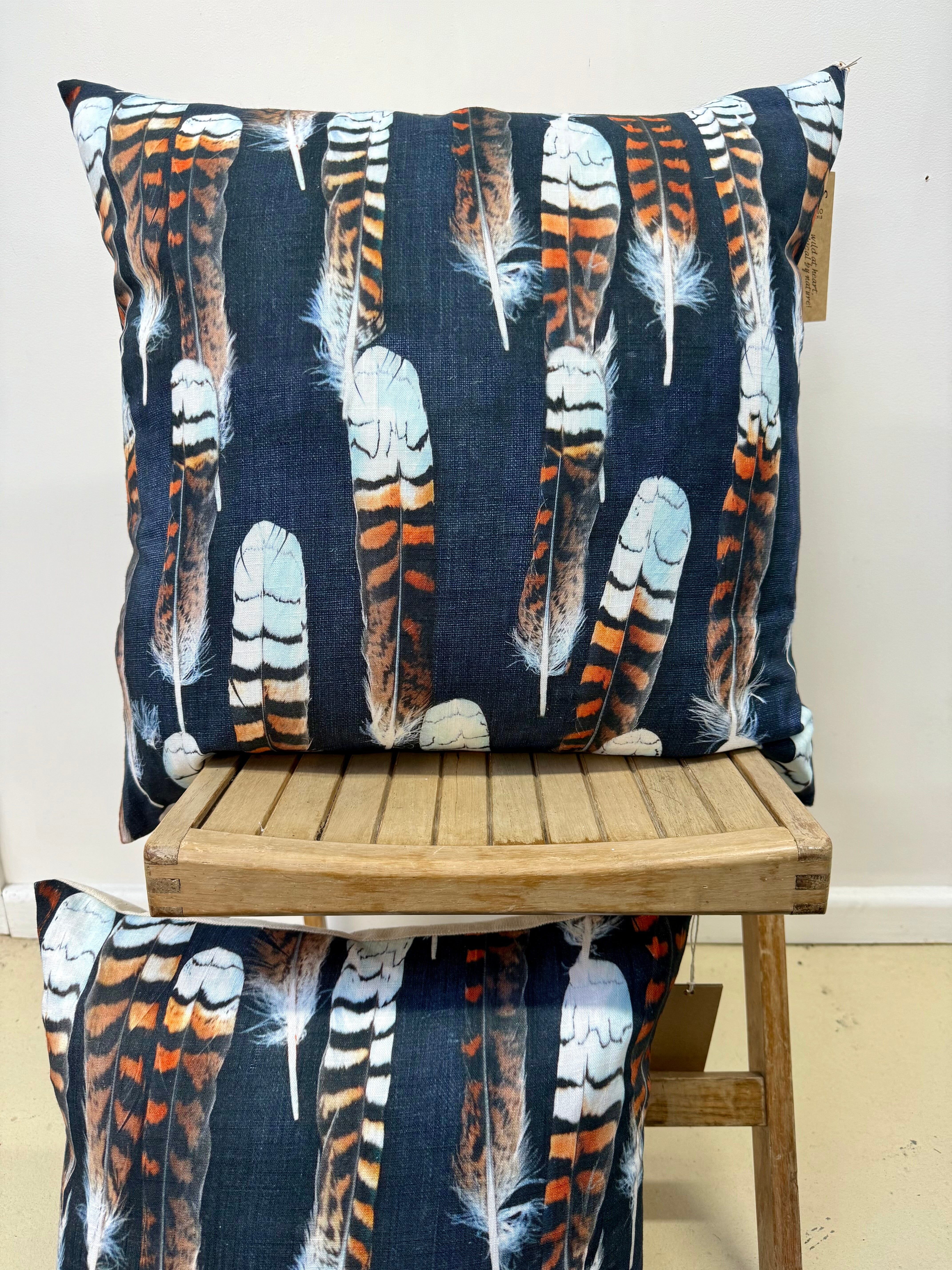 Kookaburra Feather Cushion Cushions The Spotted Quoll 