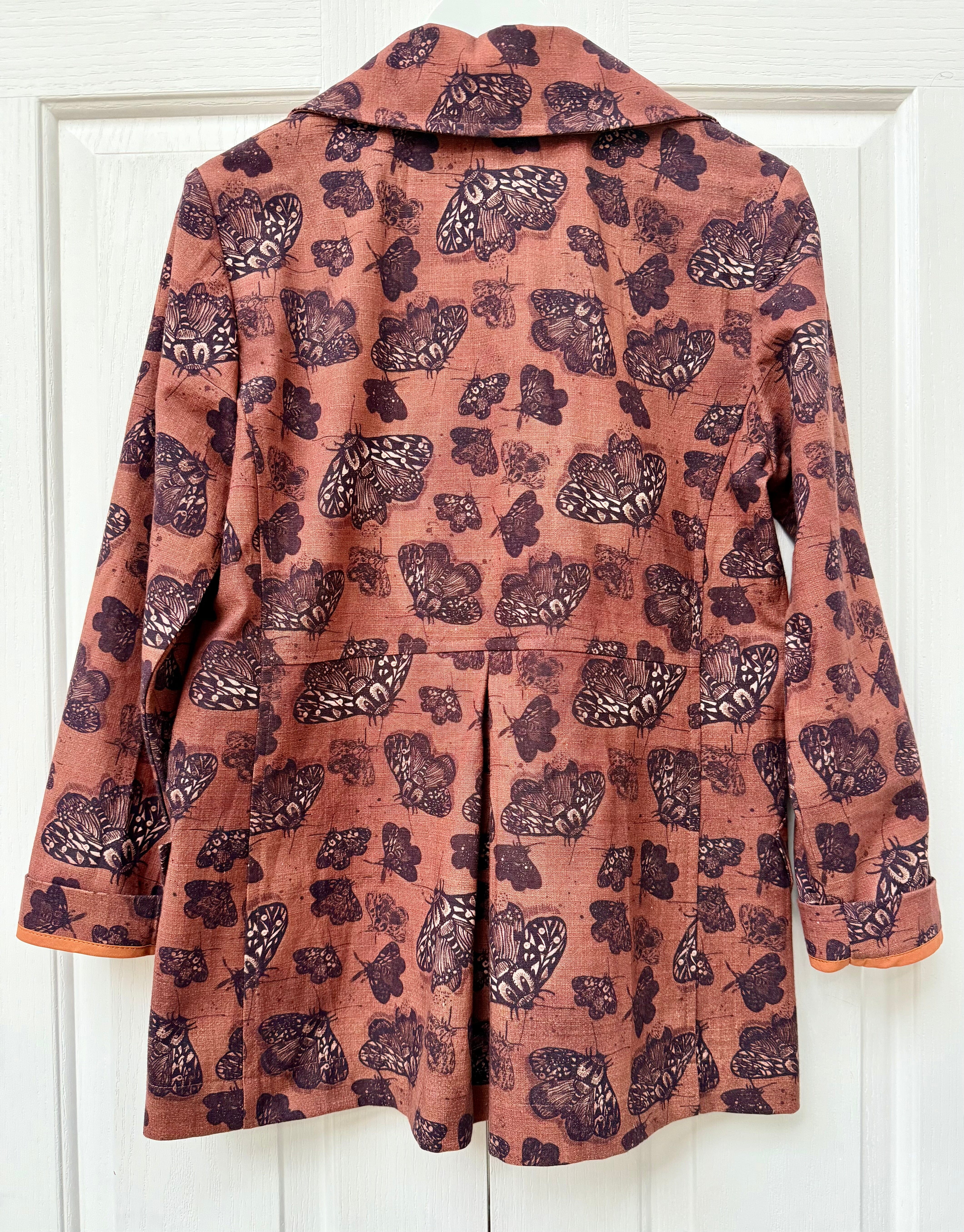 Island Pleat Linen Blazer - Cocoa Moth blazer The Spotted Quoll 