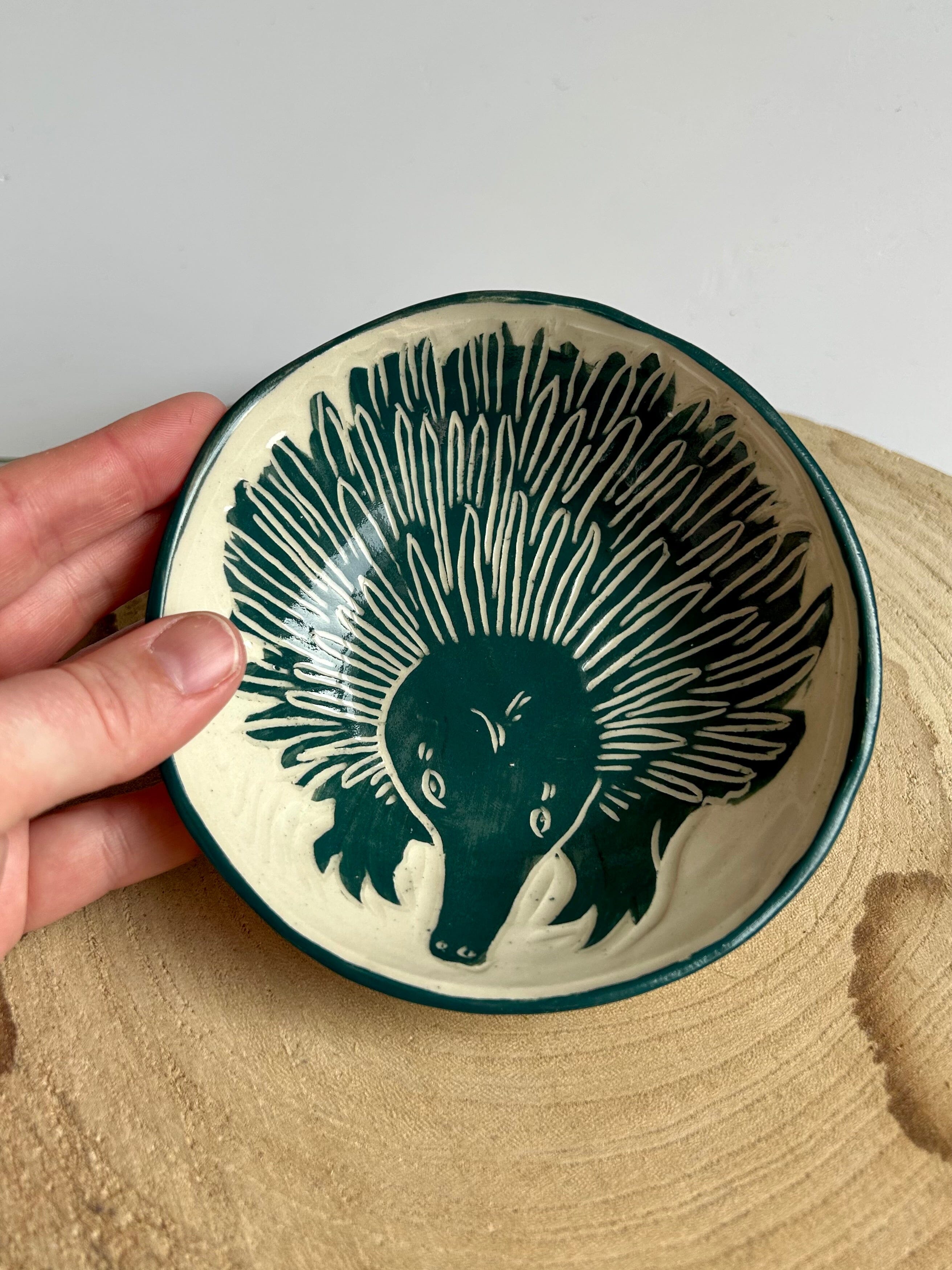 Aurora Fae Echidna Ceramics The Aurora Fae Amulet Green Bowl small (140mm x 35mm) 