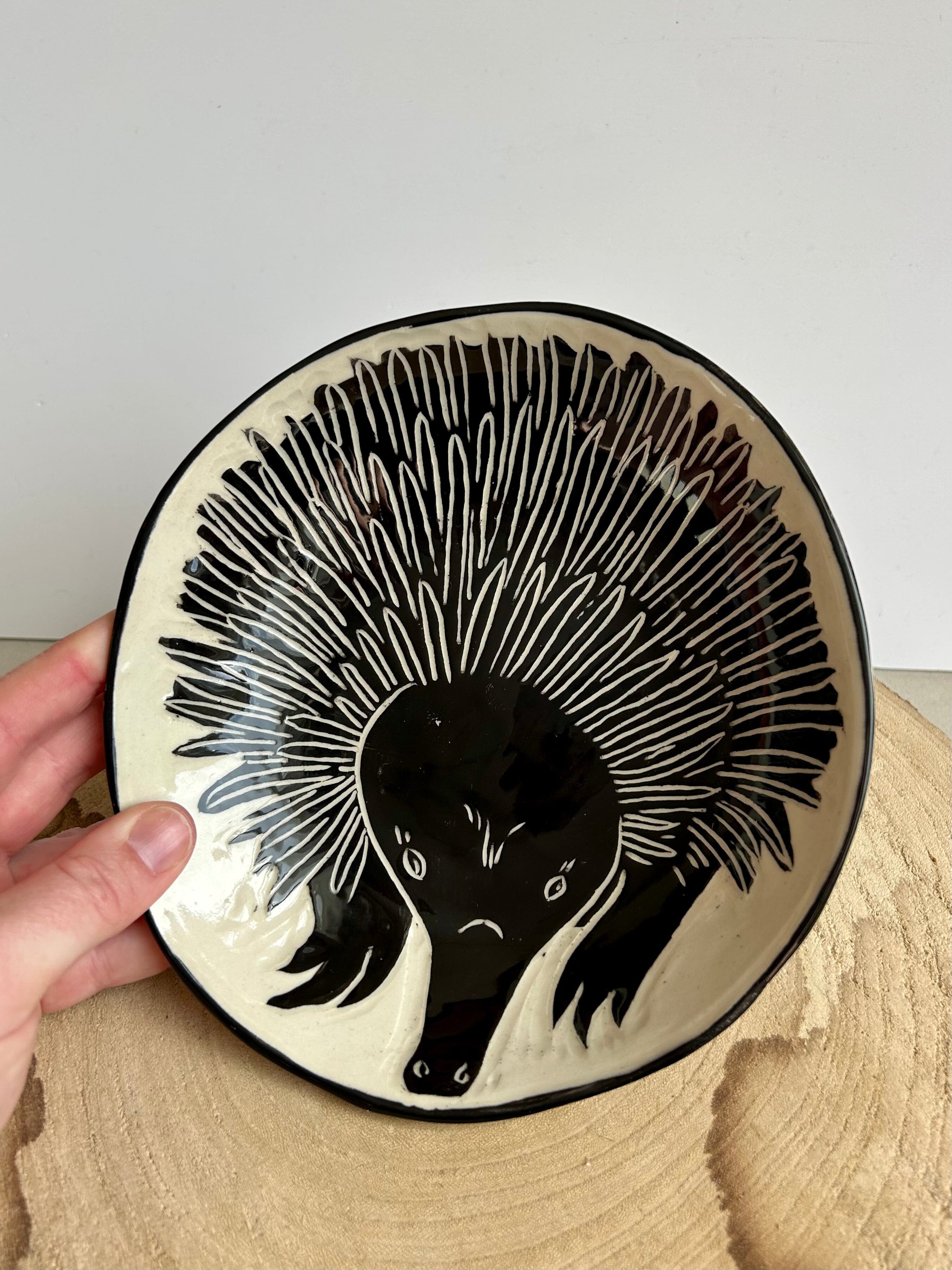 Aurora Fae Echidna Ceramics The Aurora Fae Black Bowl large (190mm x 40mm) 