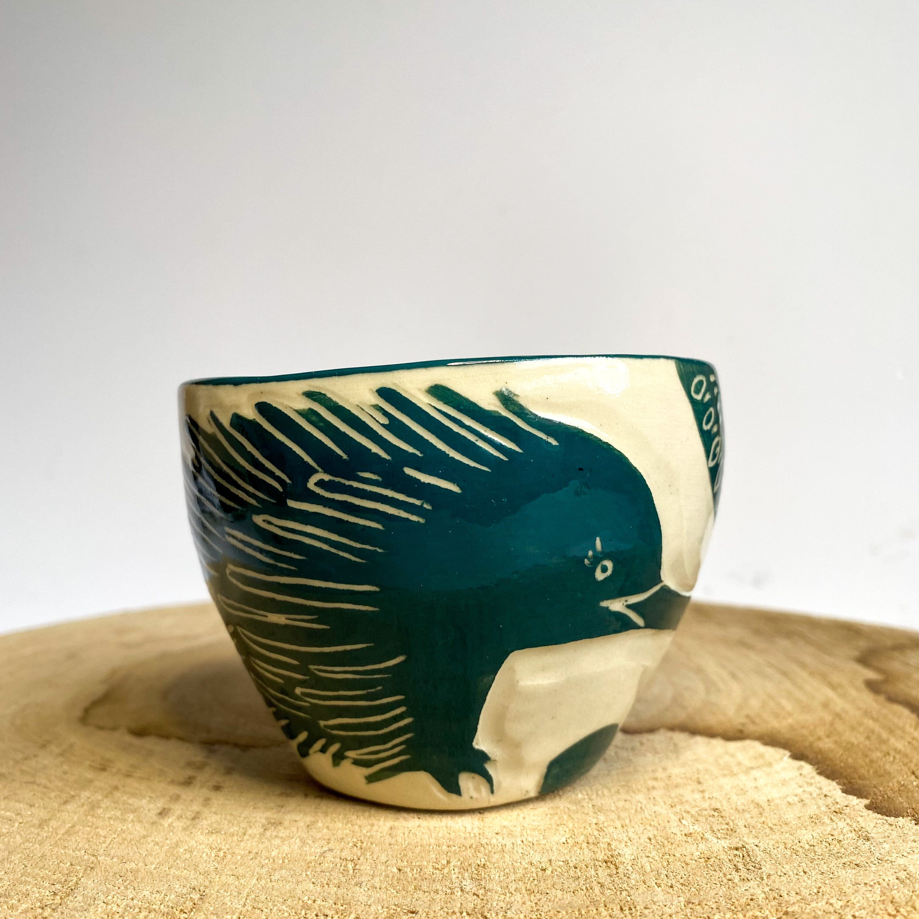 Aurora Fae Echidna Ceramics The Aurora Fae Amulet Green Tumbler (100mm x 80mm) 