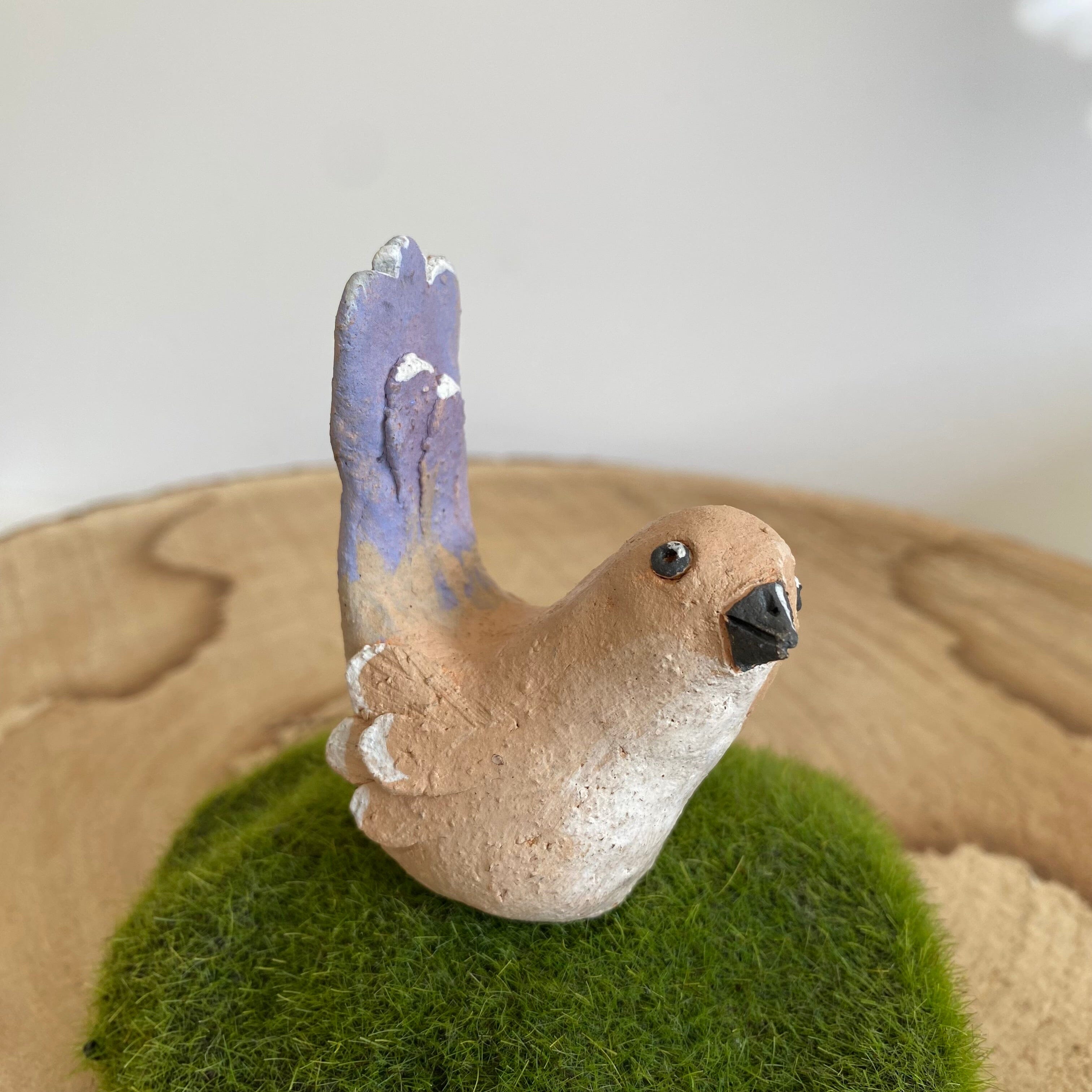 Ceramic Birds by Ilana Bea Designs Ceramic Sculpture Ilana Bea Designs Fairy Wren Female 