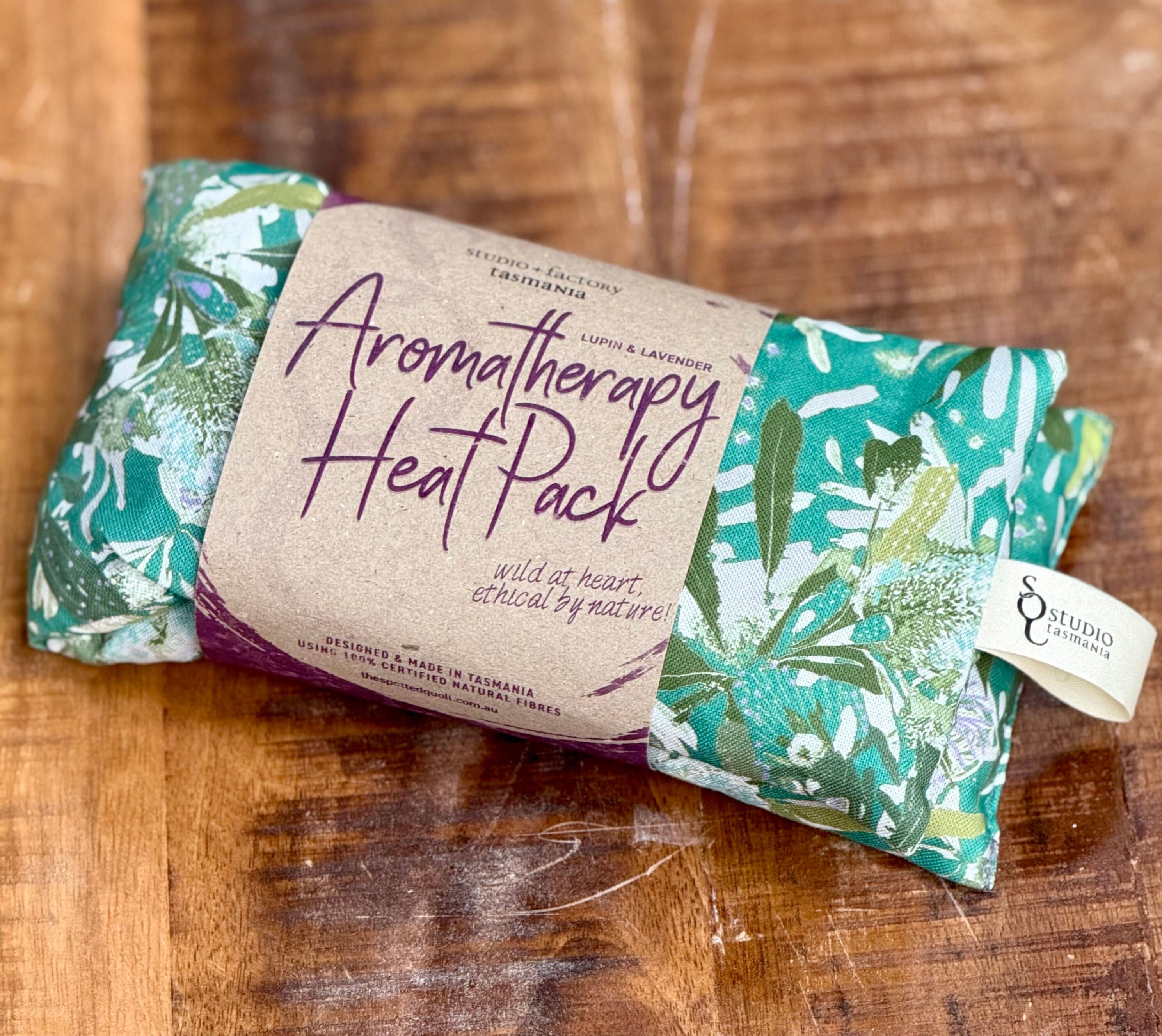 Aromatherapy Heat/Cold pack - Lupin & Lavender Heating Pads The Spotted Quoll Long Sage Bush Craft 
