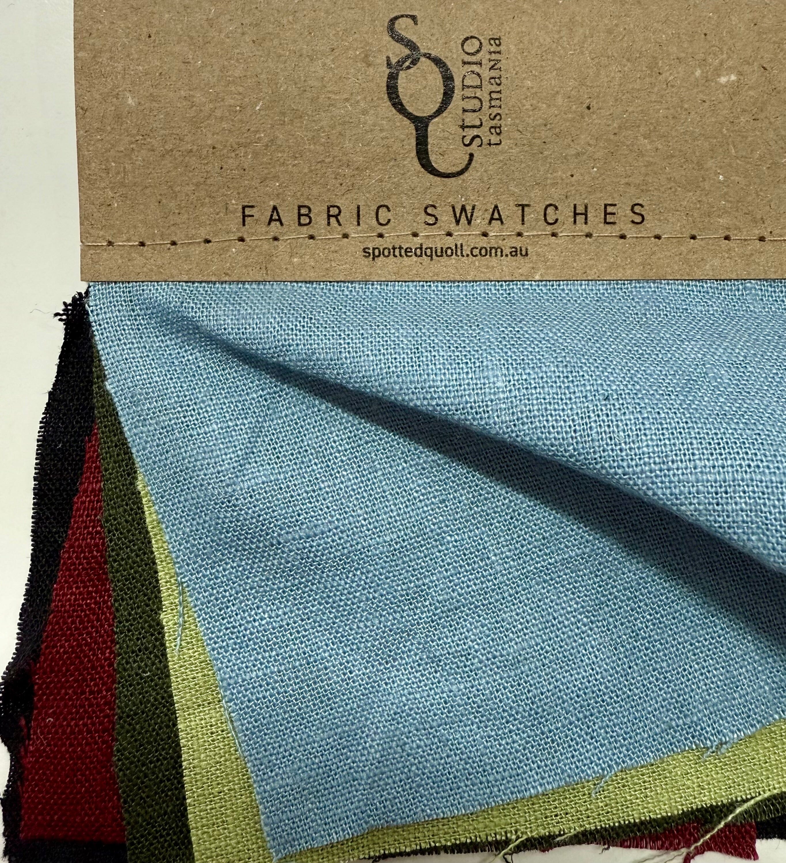 Fabric Organic Dyed Linen - By The Metre fabric The Spotted Quoll Studio SWATCH PACK Dyed Linen - ALL 