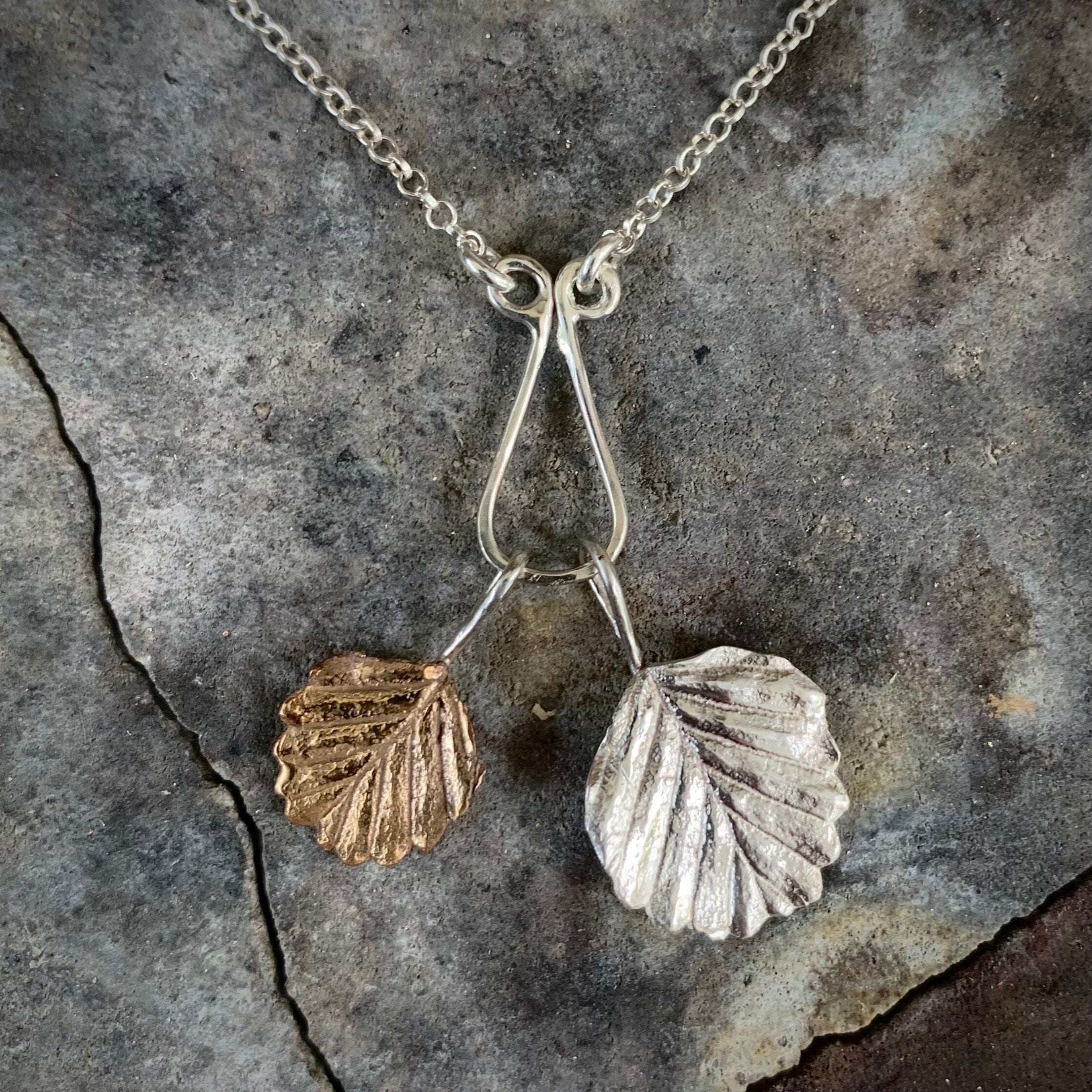 Fagus Leaf Earrings - Janny McKinnon Jewellery Janny Mckinnon 