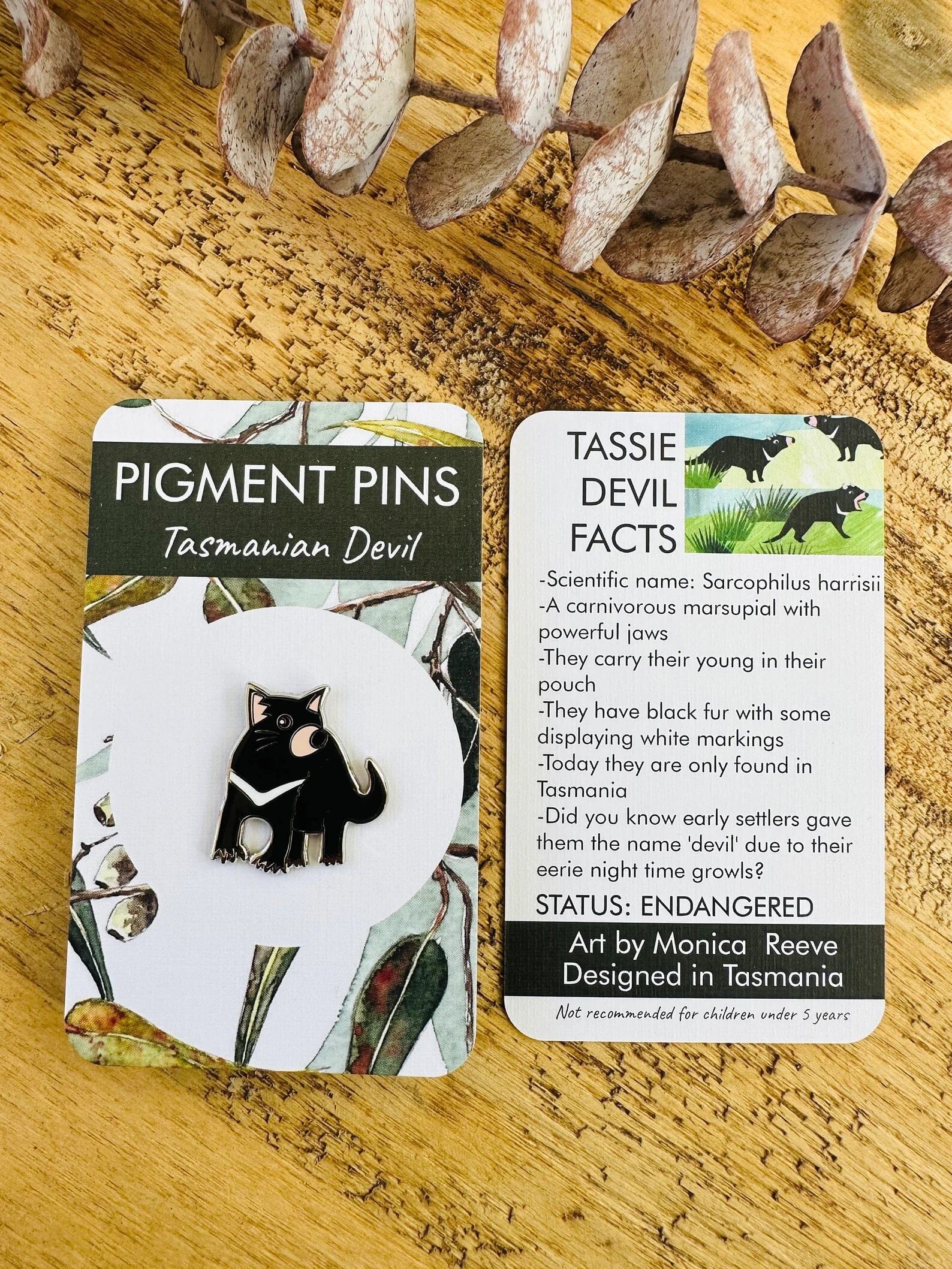 Tasmanian Enamel Pins by Pigment brooch Pigment 