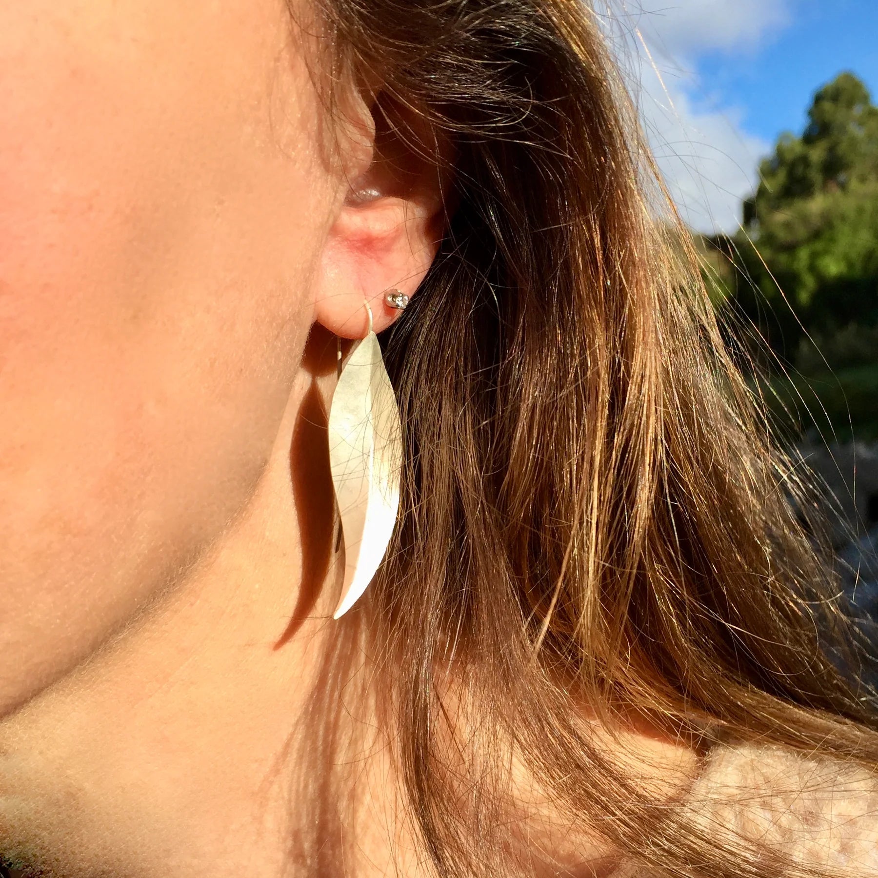 Eucalyptus Earrings Silver - Rare & Beautiful Earrings The rare and Beautiful 
