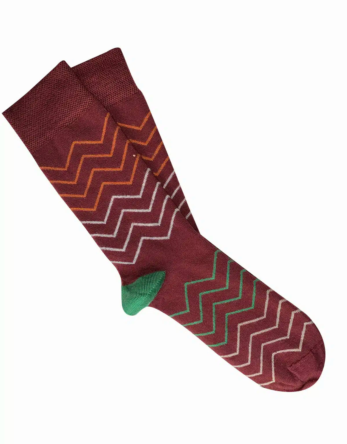 'Waves' Merino Socks - Tightology socks Tightology Burgundy 