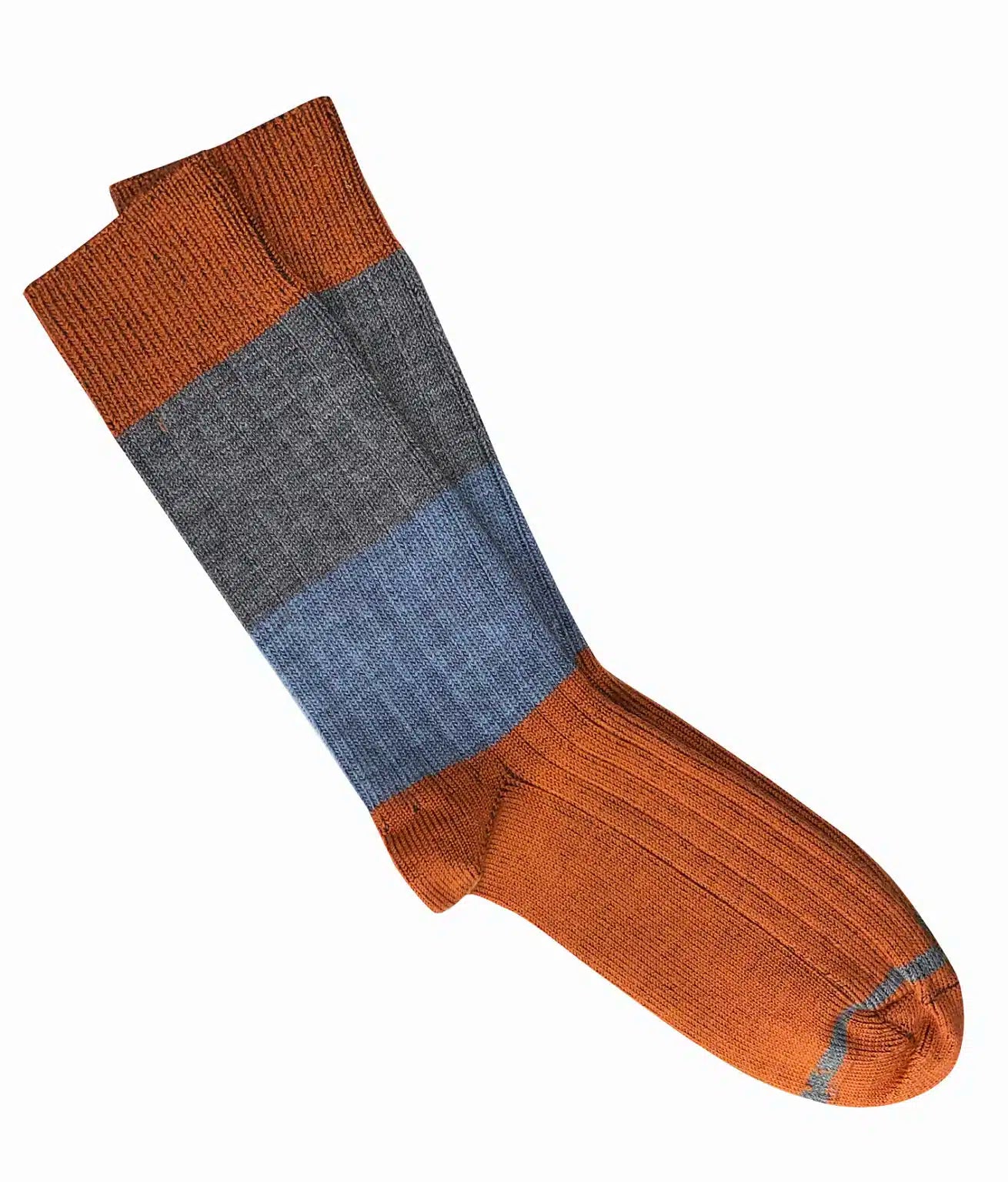 'Chunky Rib' Merino Socks - Tightology socks Tightology Rust 