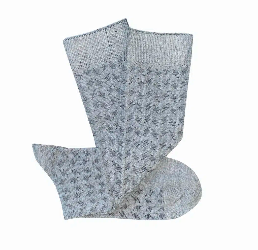 ‘Surface’ Cotton Socks - Tightology socks Tightology Silver 